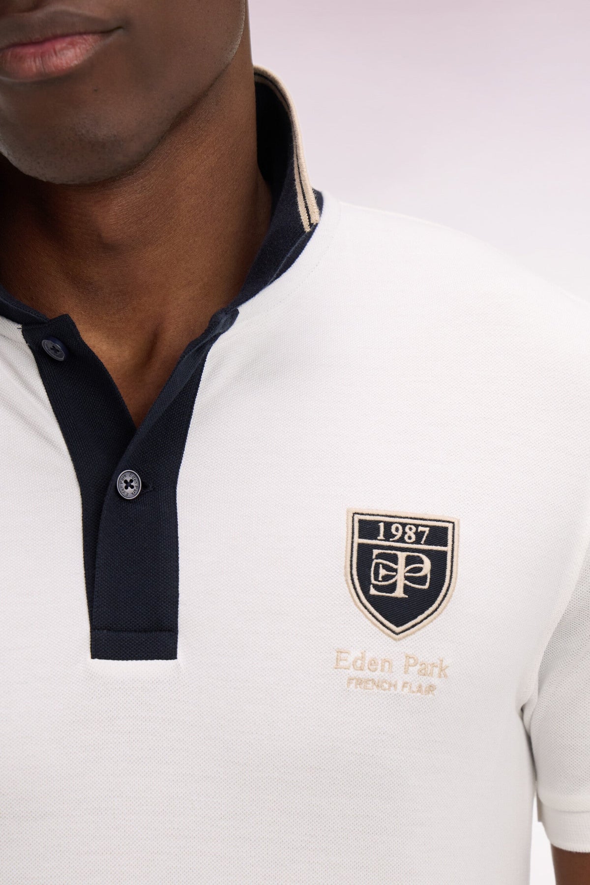 Eden Park Embroidered Crest Regular-Fit Polo Shirt