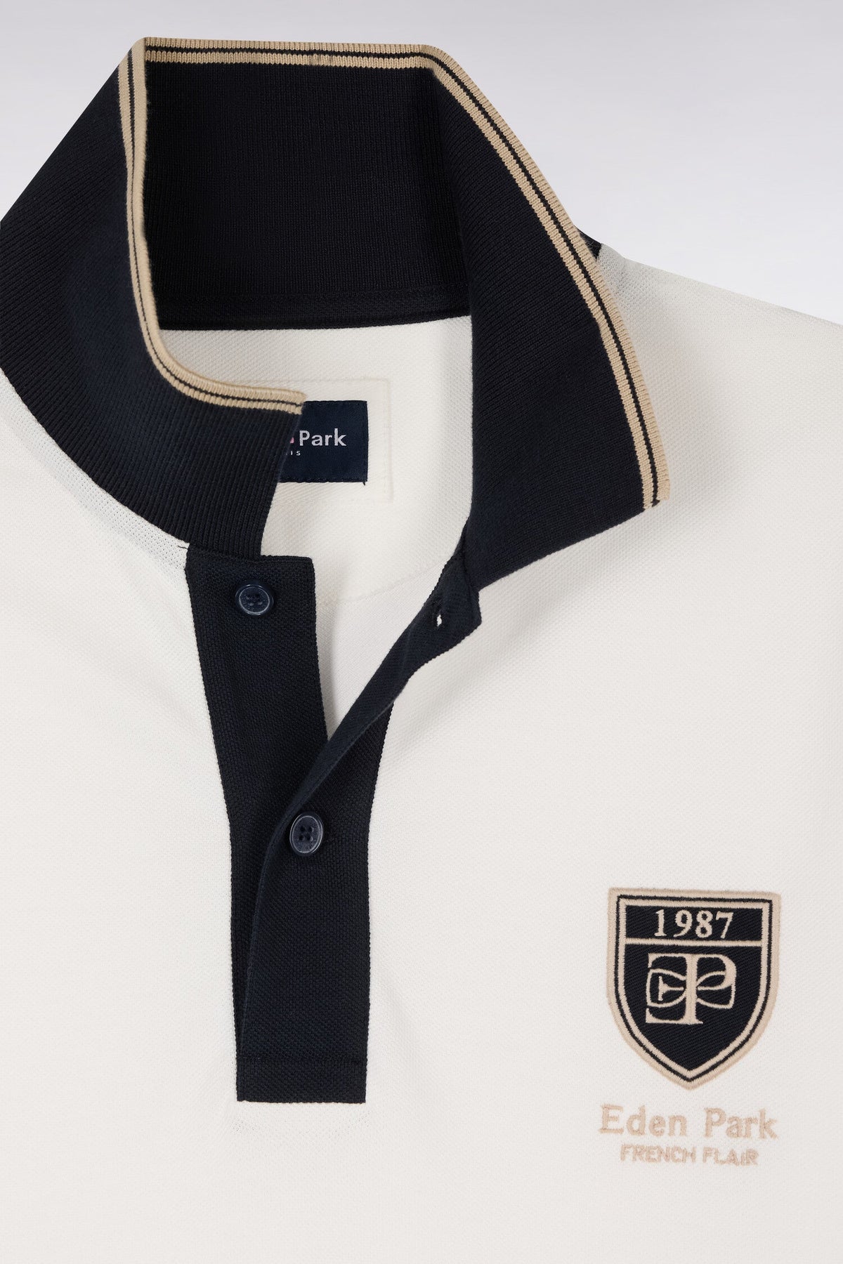 Eden Park Embroidered Crest Regular-Fit Polo Shirt
