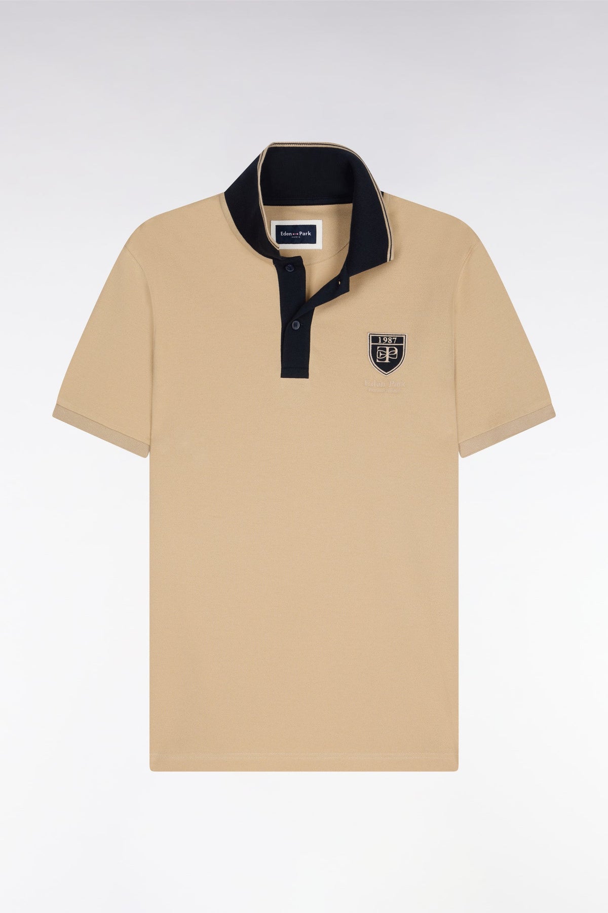 Eden Park Embroidered Crest Regular-Fit Polo Shirt