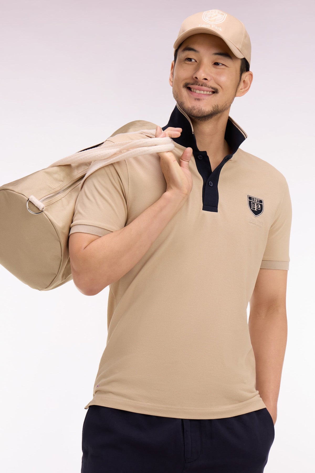 Eden Park Embroidered Crest Regular-Fit Polo Shirt