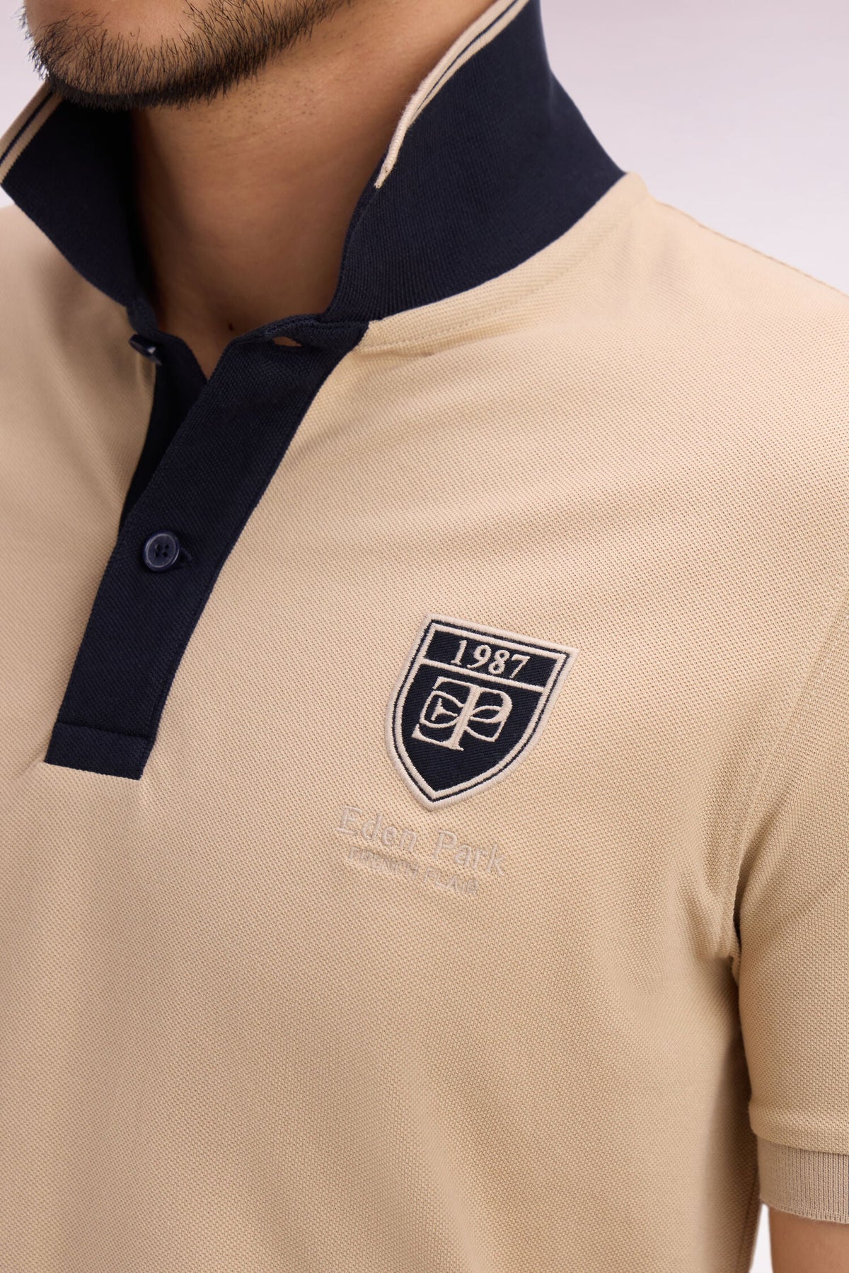Eden Park Embroidered Crest Regular-Fit Polo Shirt