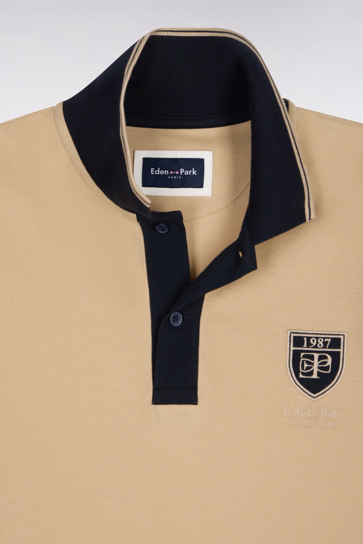 Eden Park Embroidered Crest Regular-Fit Polo Shirt