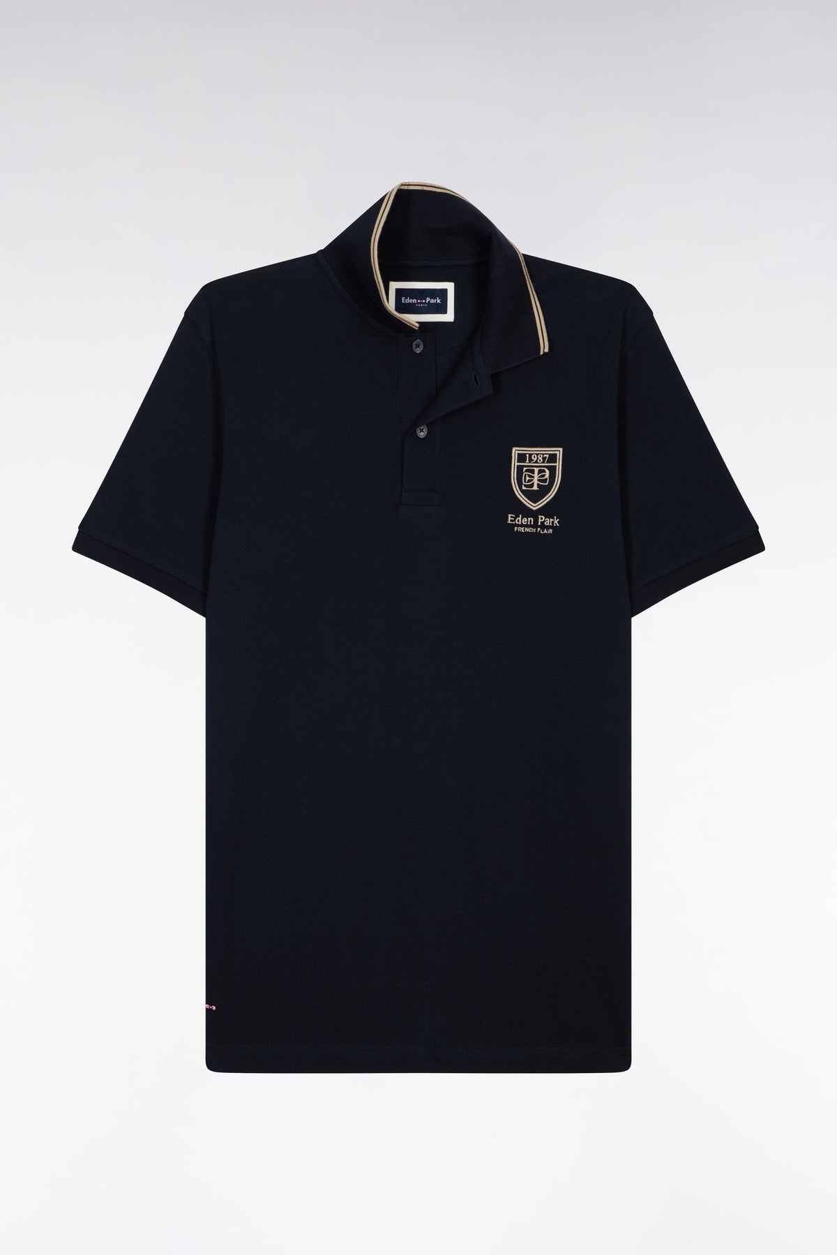 Eden Park Embroidered Crest Regular-Fit Polo Shirt
