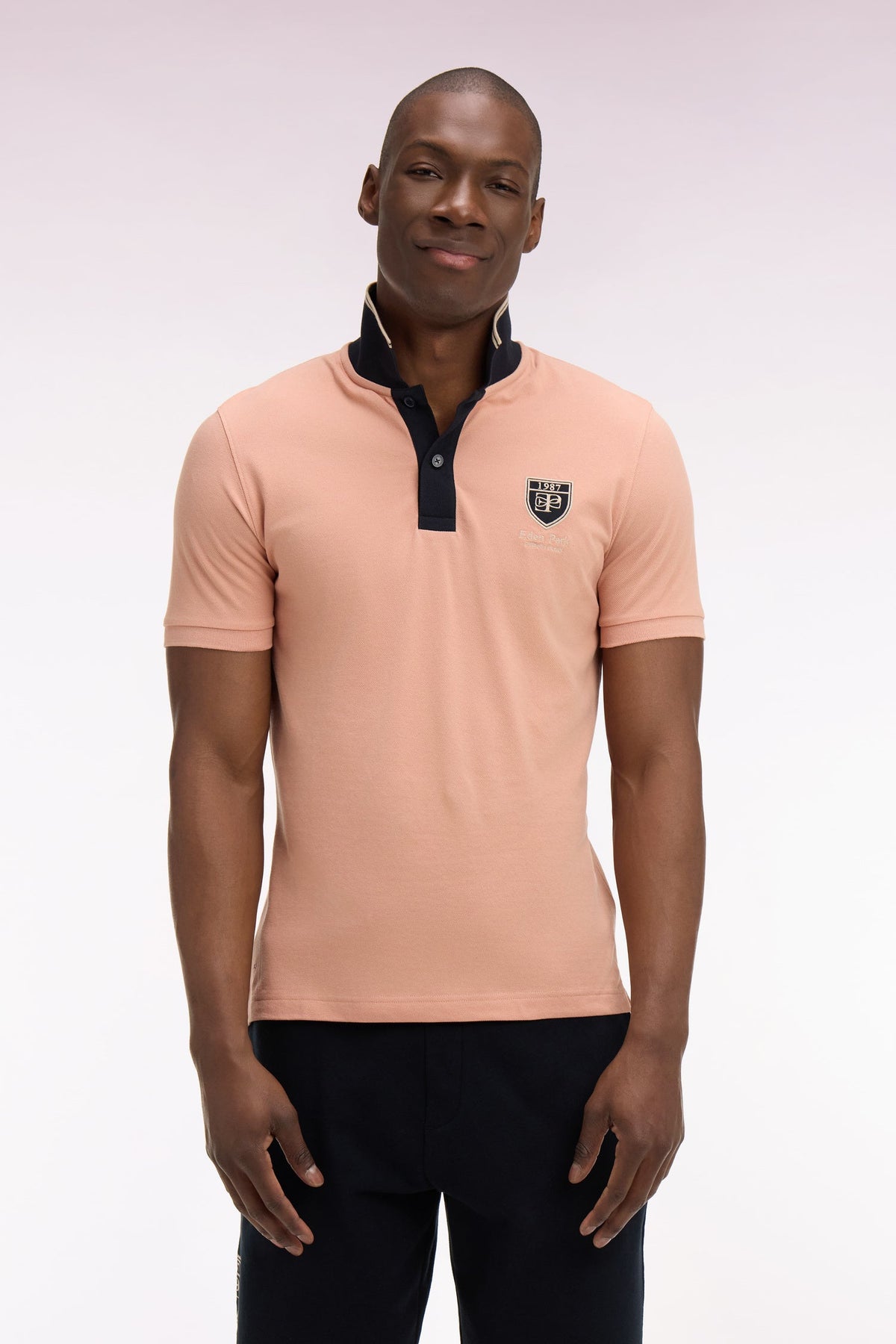 Eden Park Embroidered Crest Regular-Fit Polo Shirt