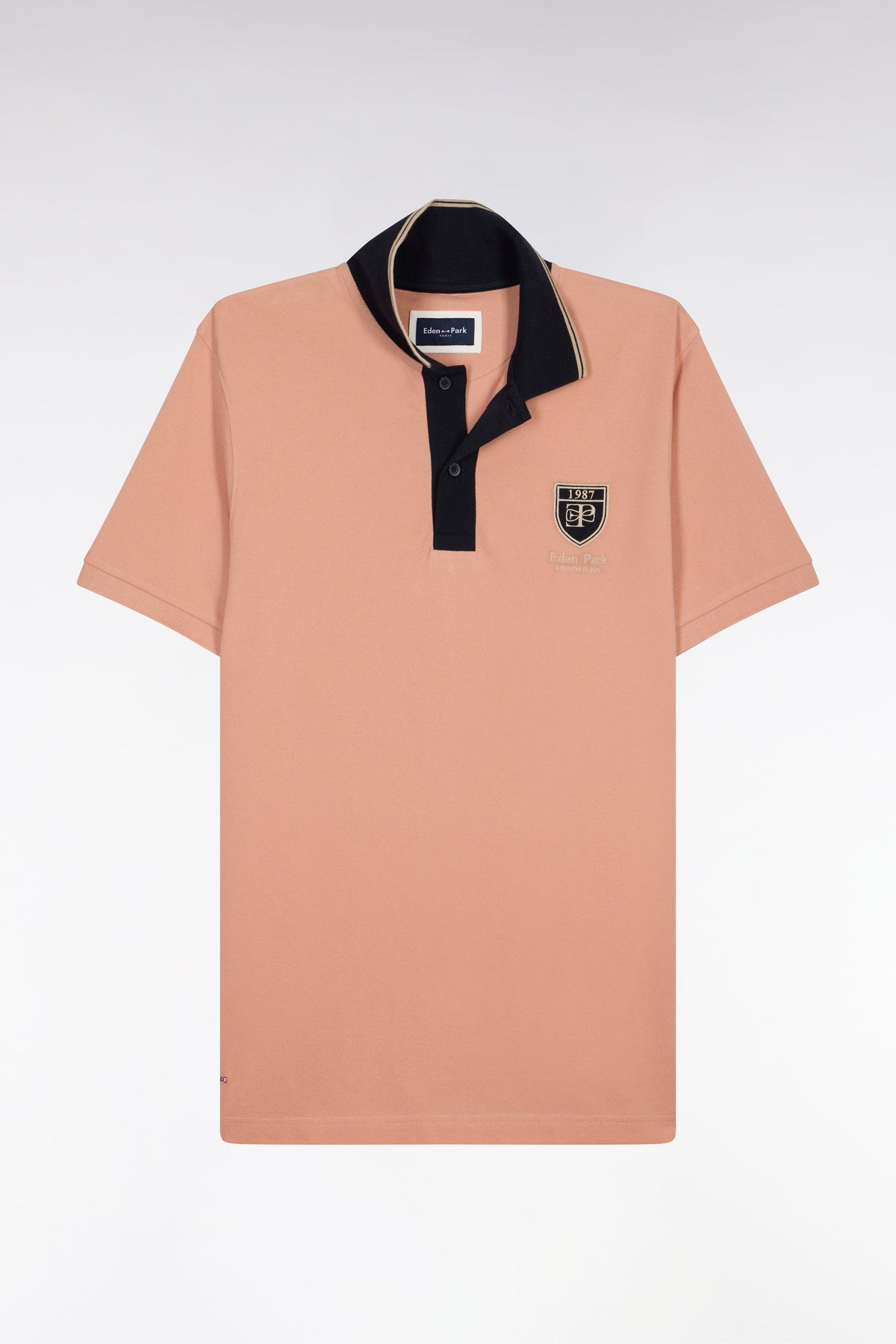 Eden Park Embroidered Crest Regular-Fit Polo Shirt