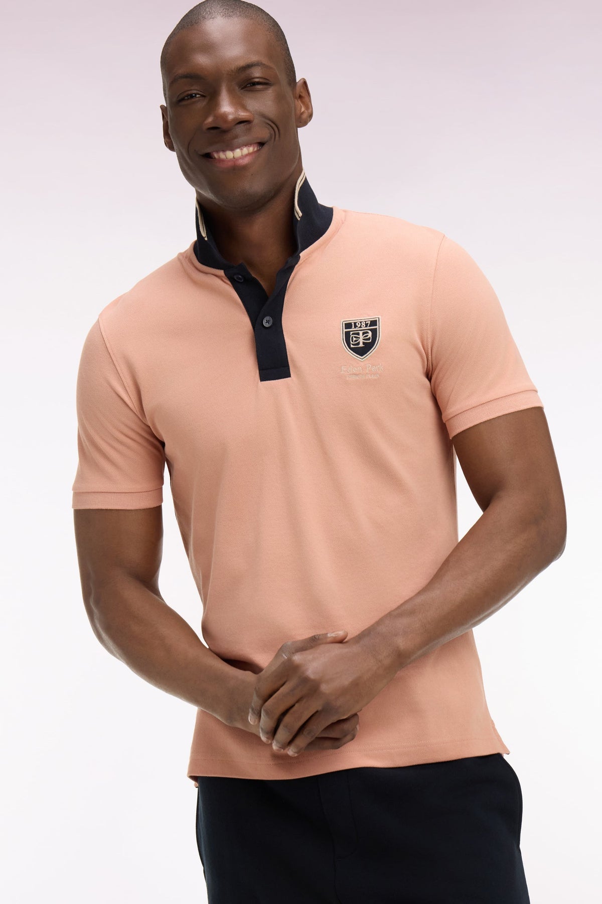 Eden Park Embroidered Crest Regular-Fit Polo Shirt