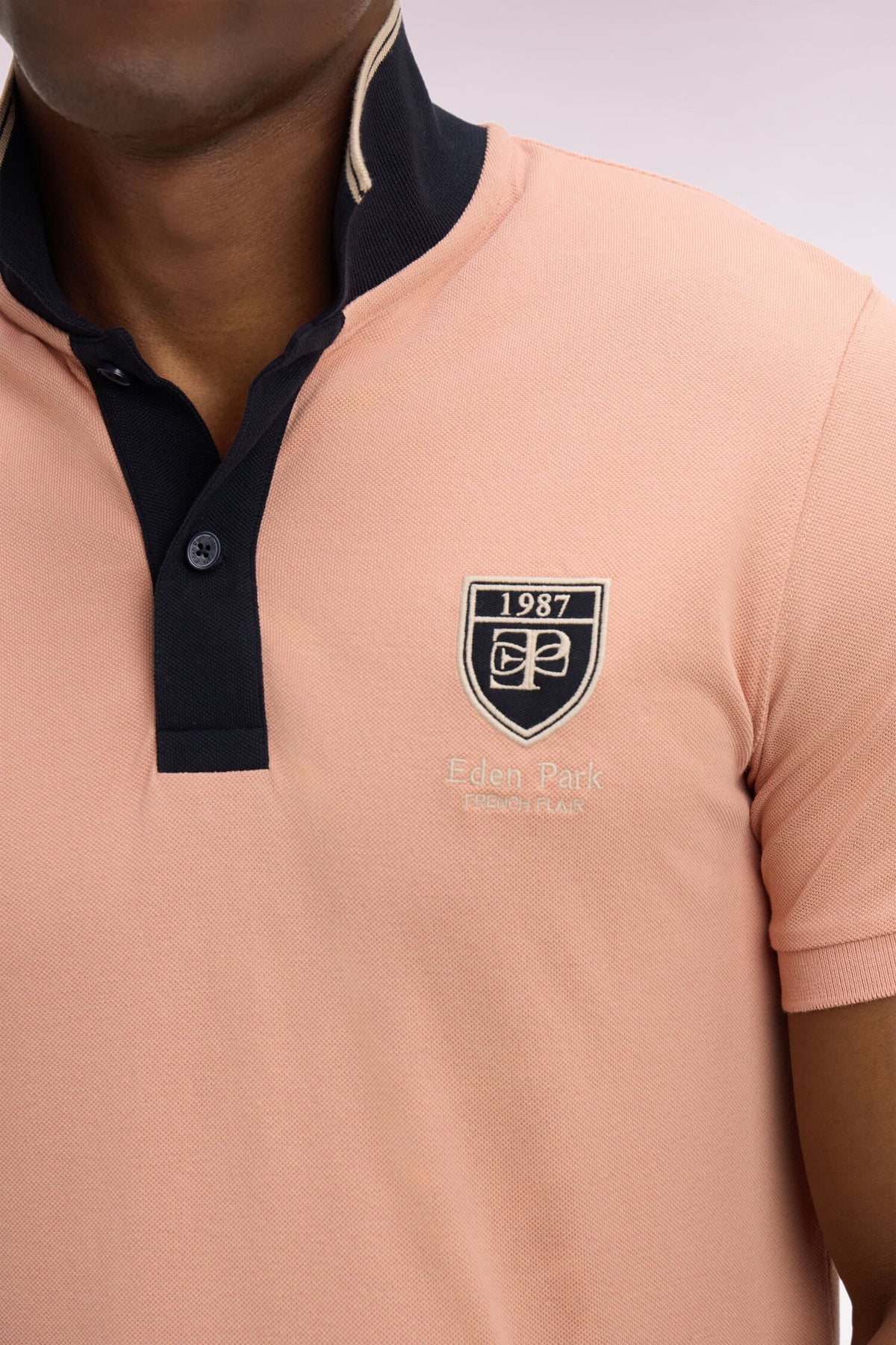 Eden Park Embroidered Crest Regular-Fit Polo Shirt