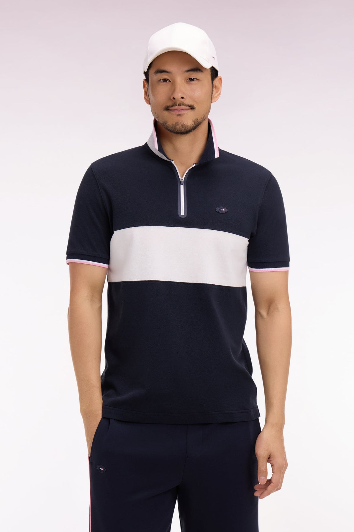 Eden Park XV de France short-sleeved polo shirt cotton pique