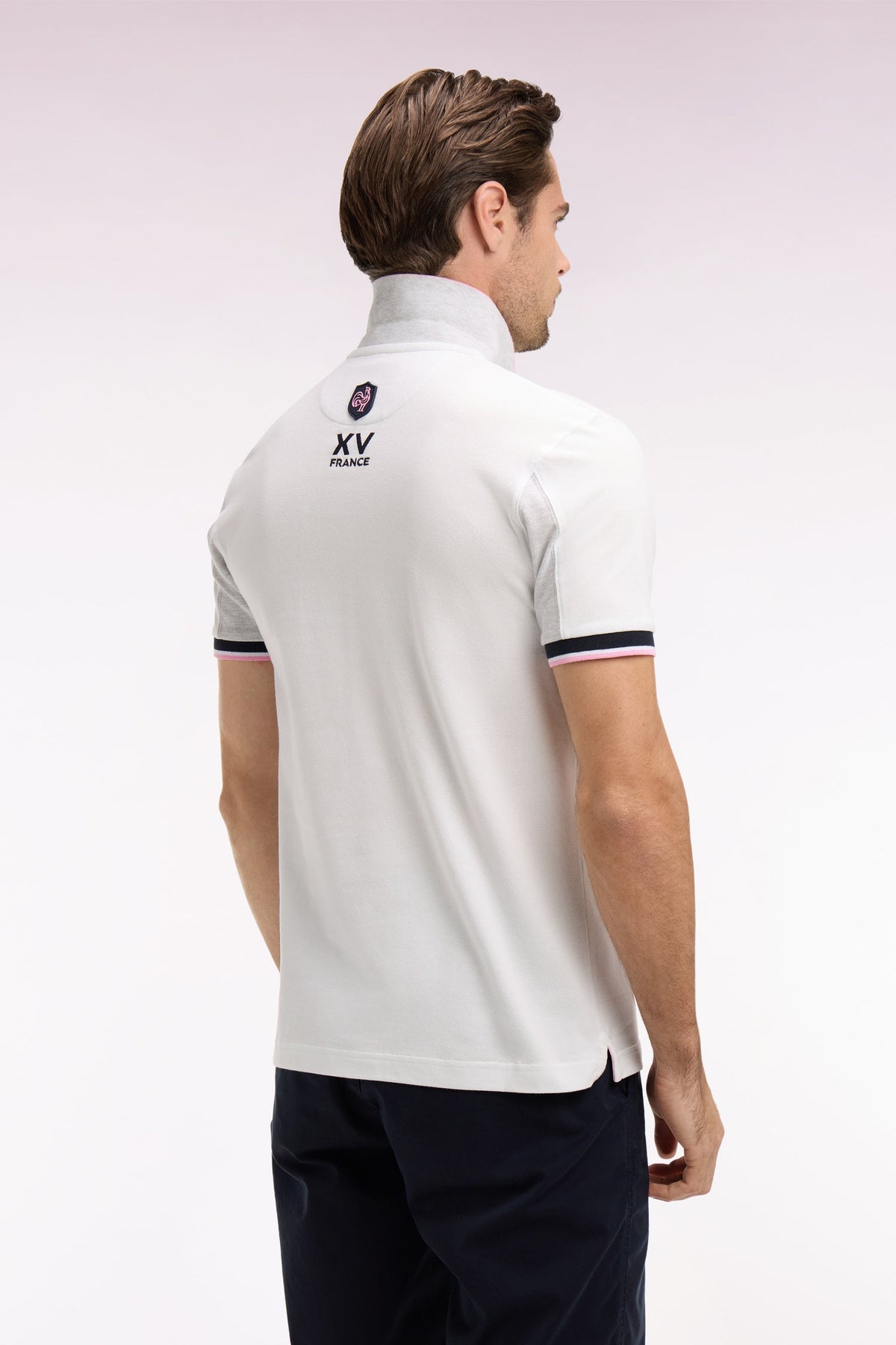 Eden Park XV de France short-sleeved polo shirt cotton pique