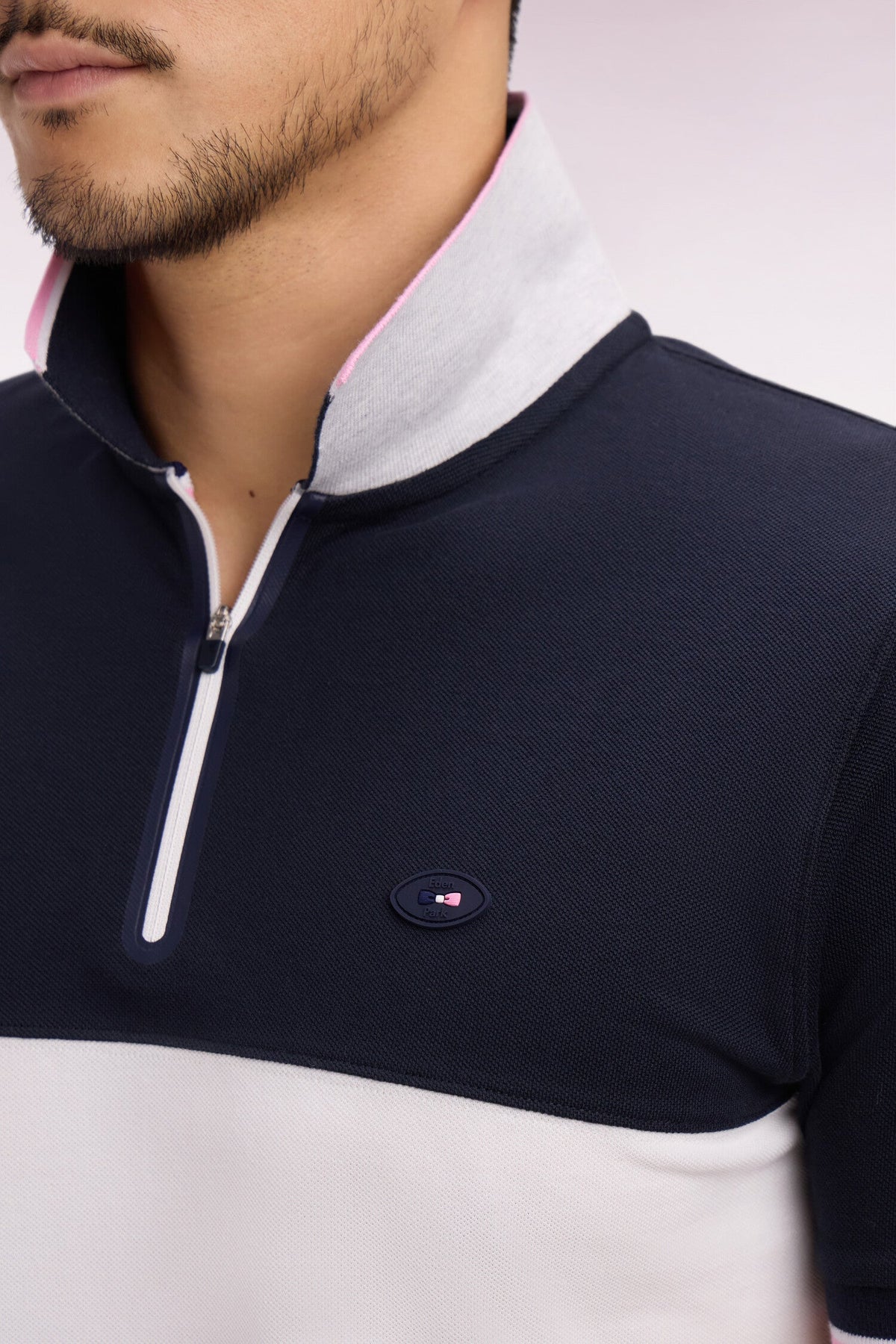Eden Park XV de France short-sleeved polo shirt cotton pique