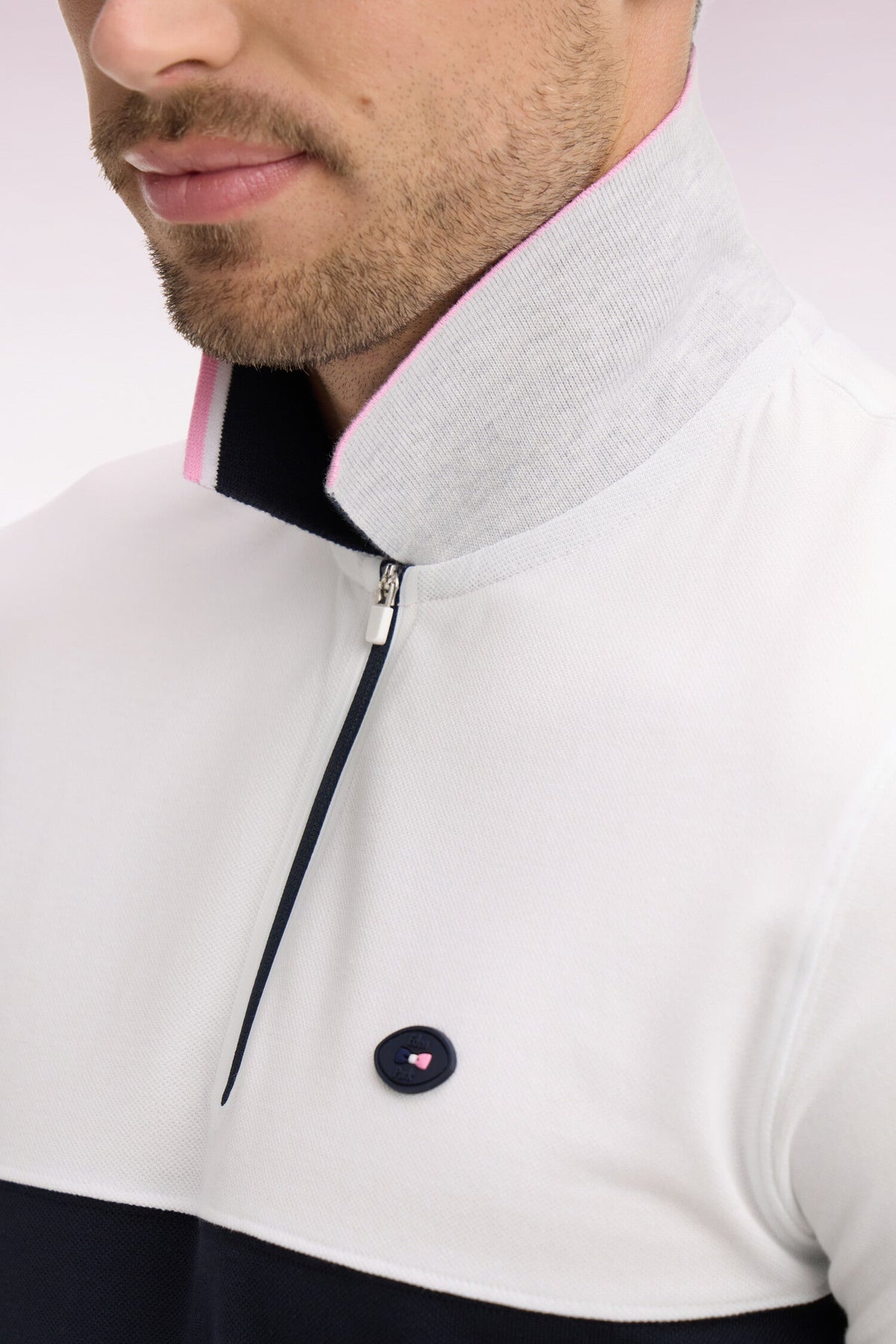 Eden Park XV de France short-sleeved polo shirt cotton pique