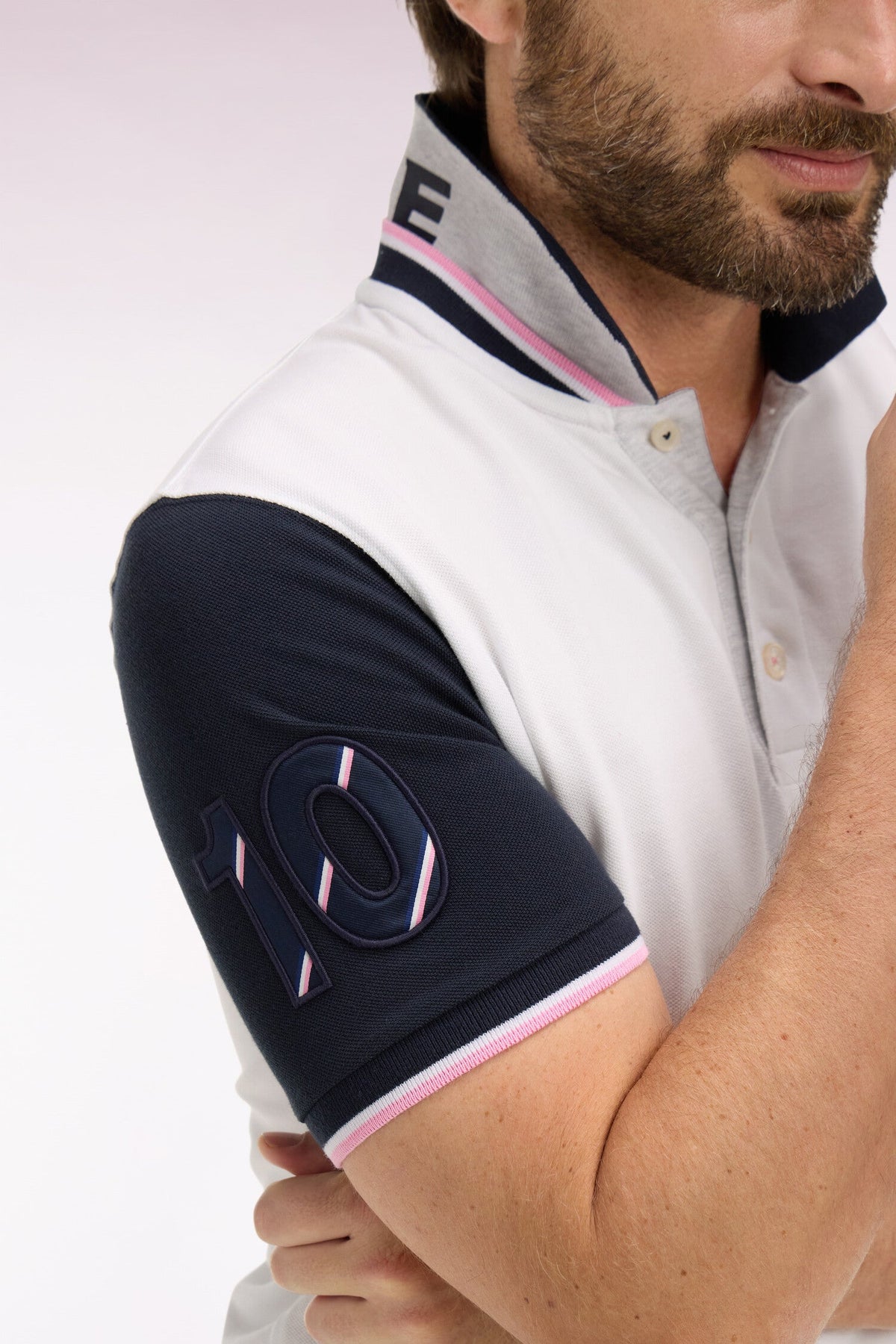Eden Park Rugby-Inspired Colour-Block Polo Shirt