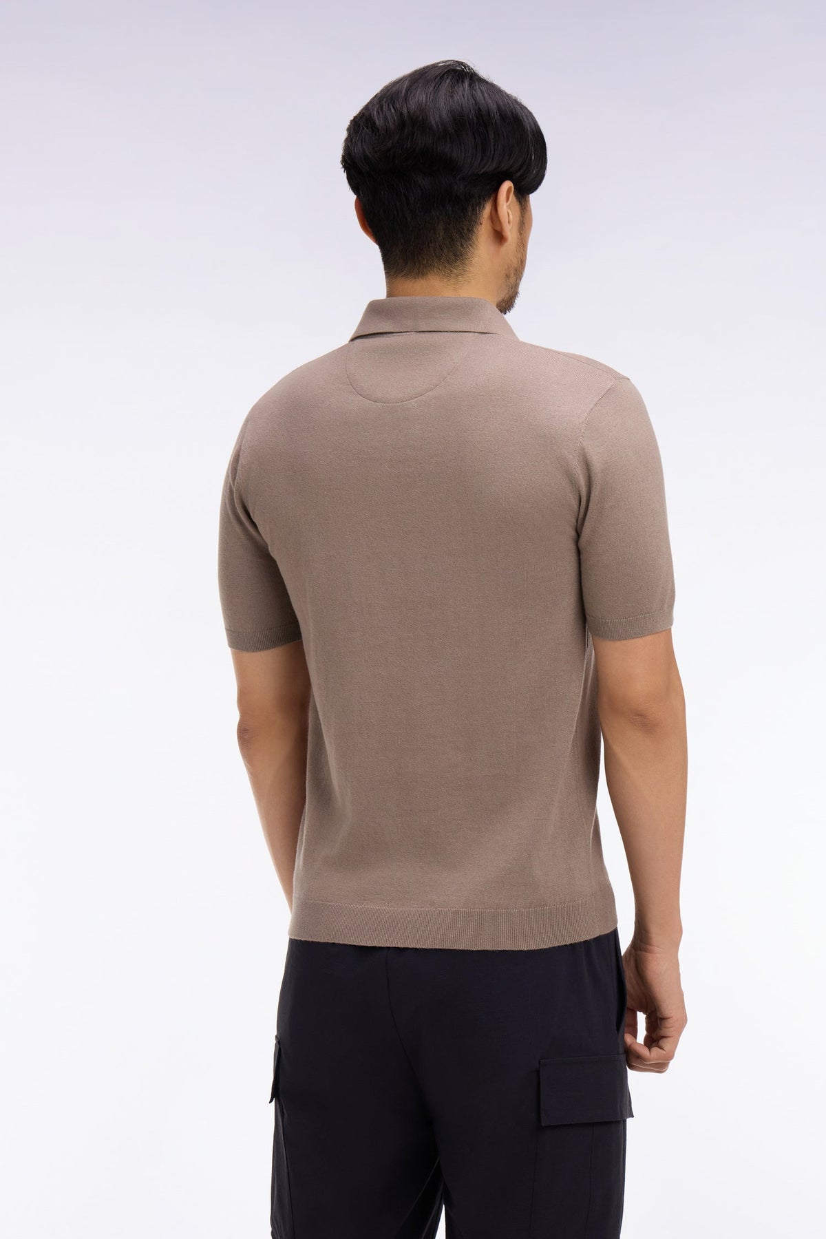 Eden Park Short-sleeved polo collar sweater
