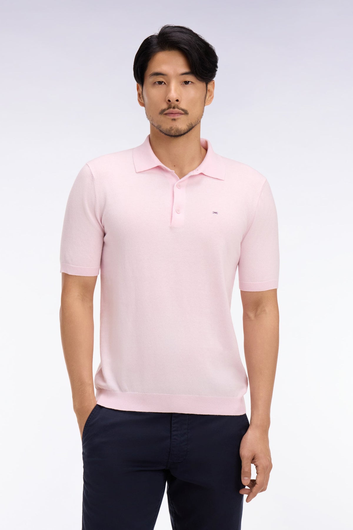 Eden Park Short-sleeved polo collar sweater