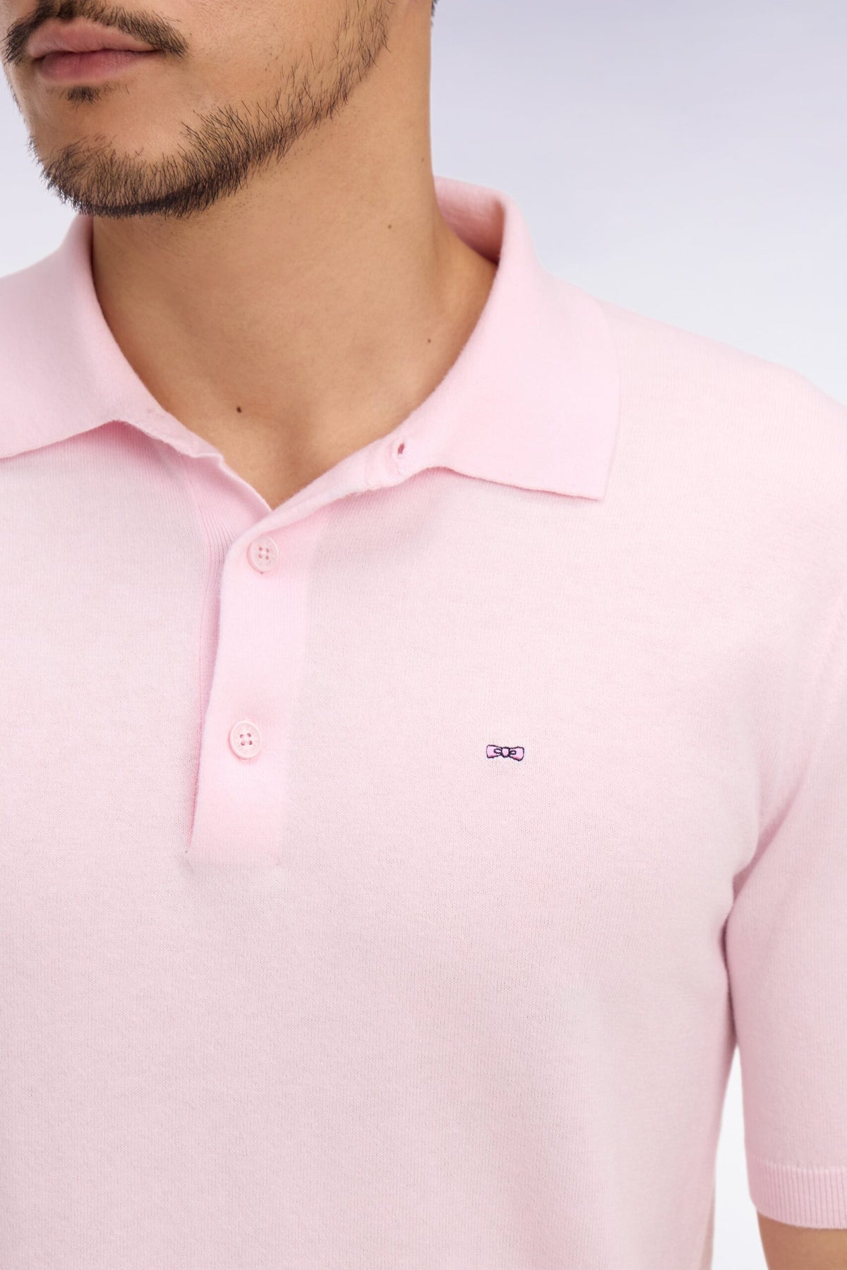 Eden Park Short-sleeved polo collar sweater