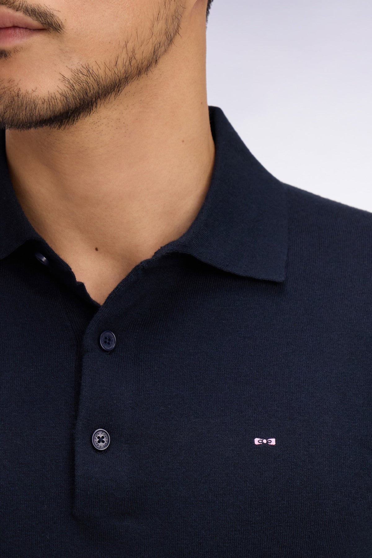 Eden Park Short-sleeved polo collar sweater
