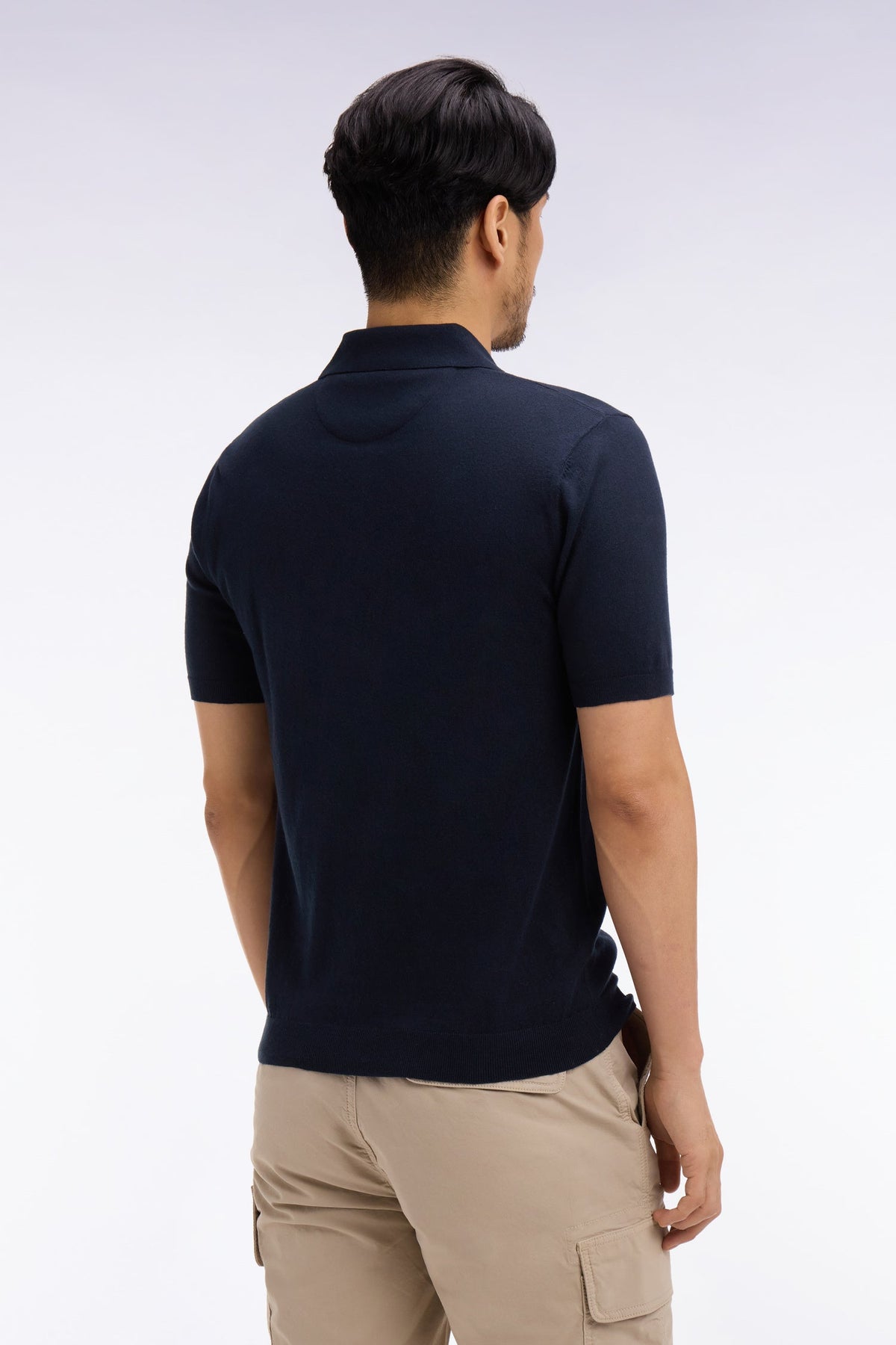 Eden Park Short-sleeved polo collar sweater