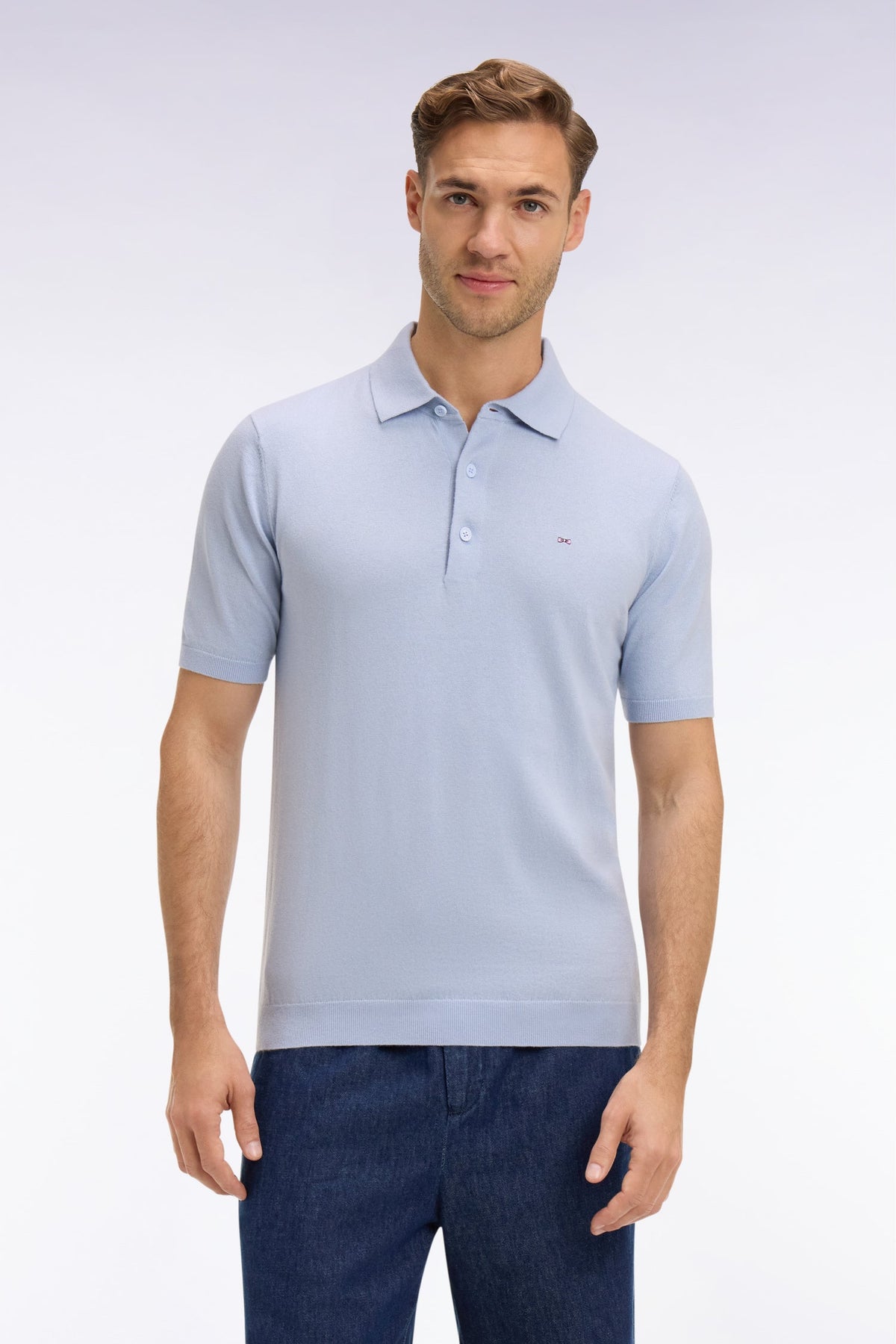 Eden Park Short-sleeved polo collar sweater