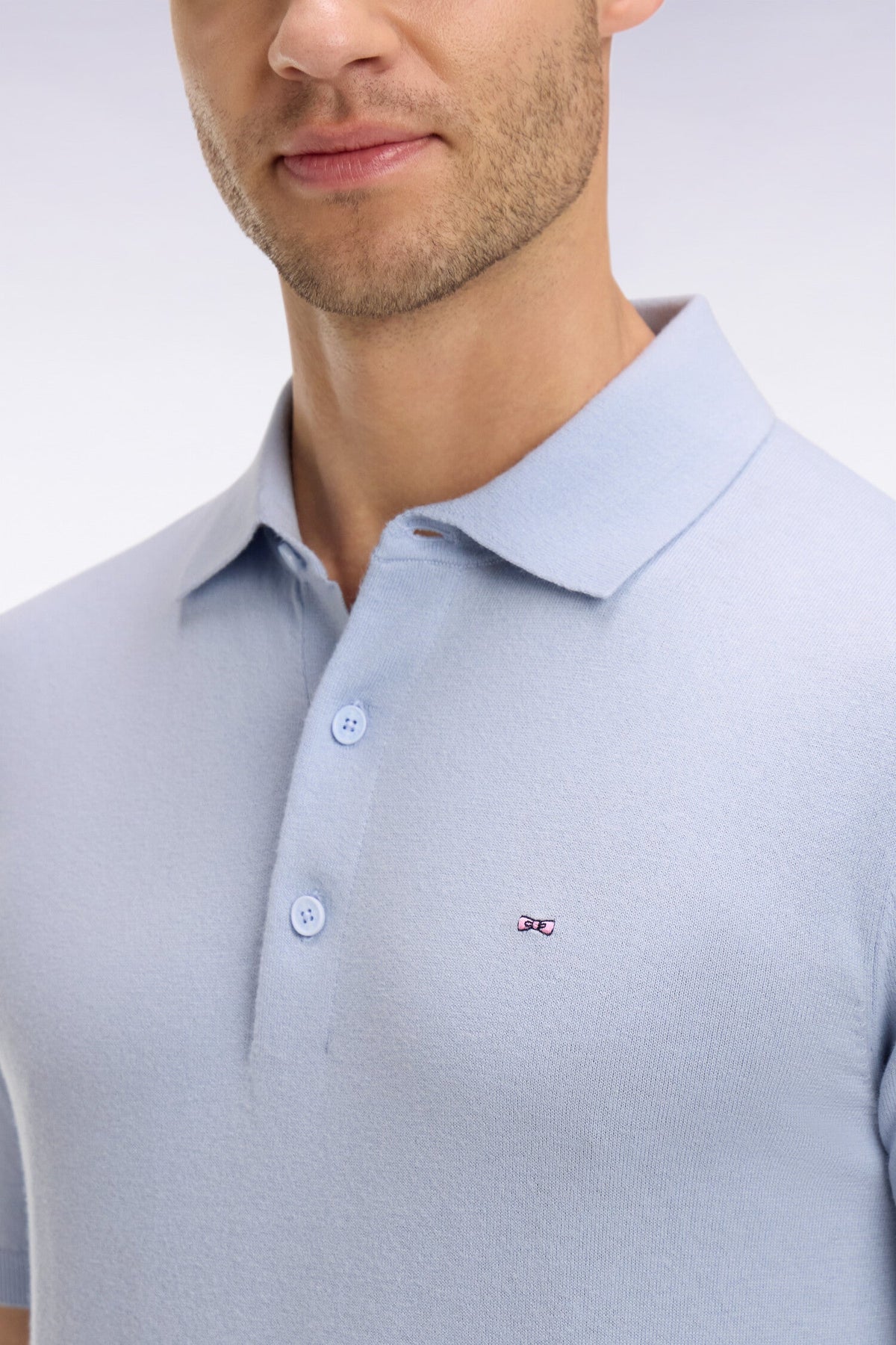 Eden Park Short-sleeved polo collar sweater