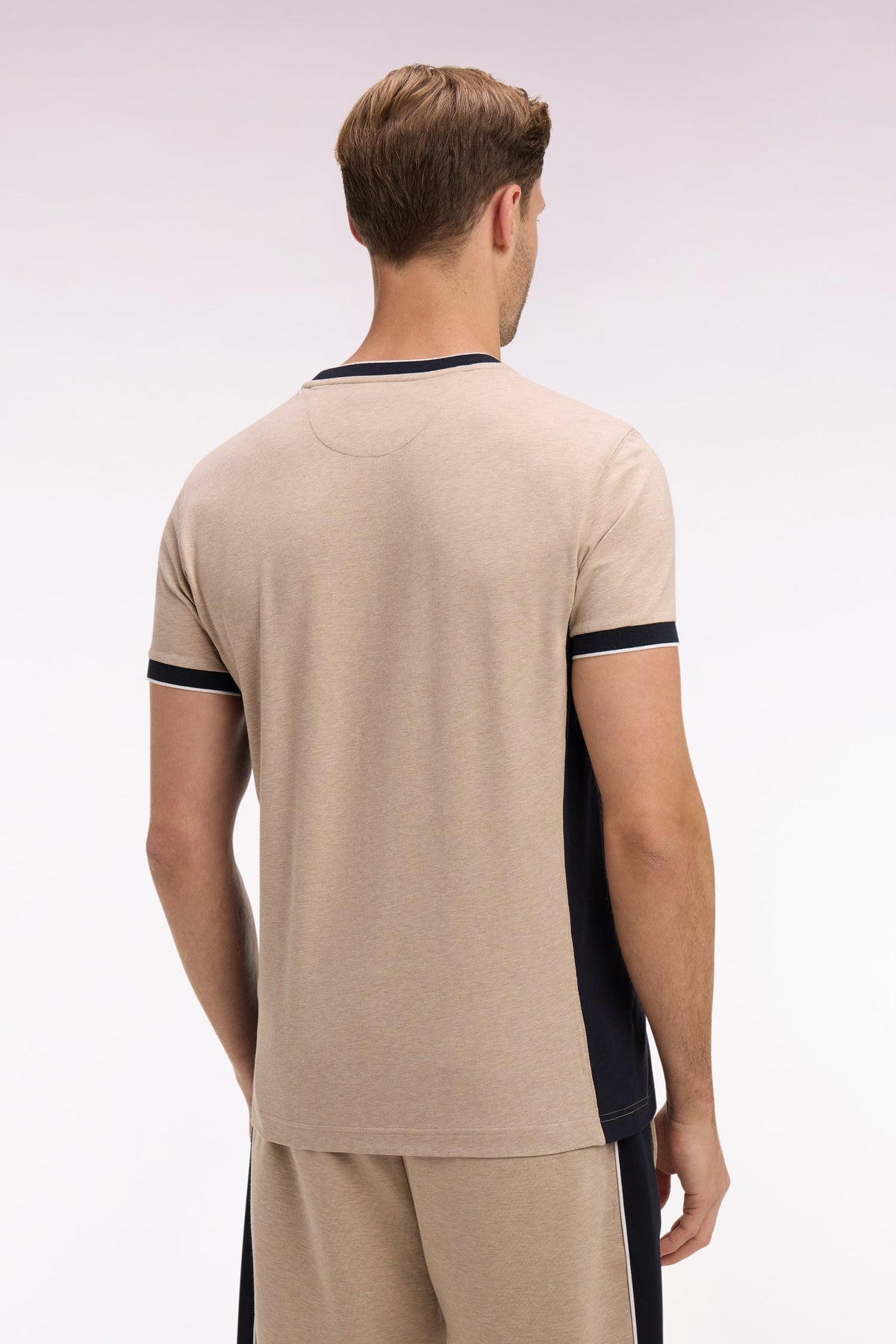 Eden Park Slim-Fit Contrast-Trim T-Shirt