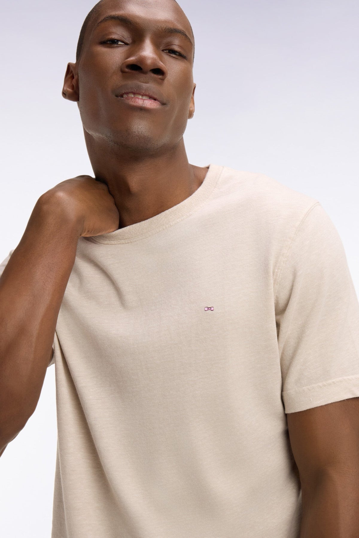 Eden Park Regular-Fit Textured Crew-Neck T-Shirt