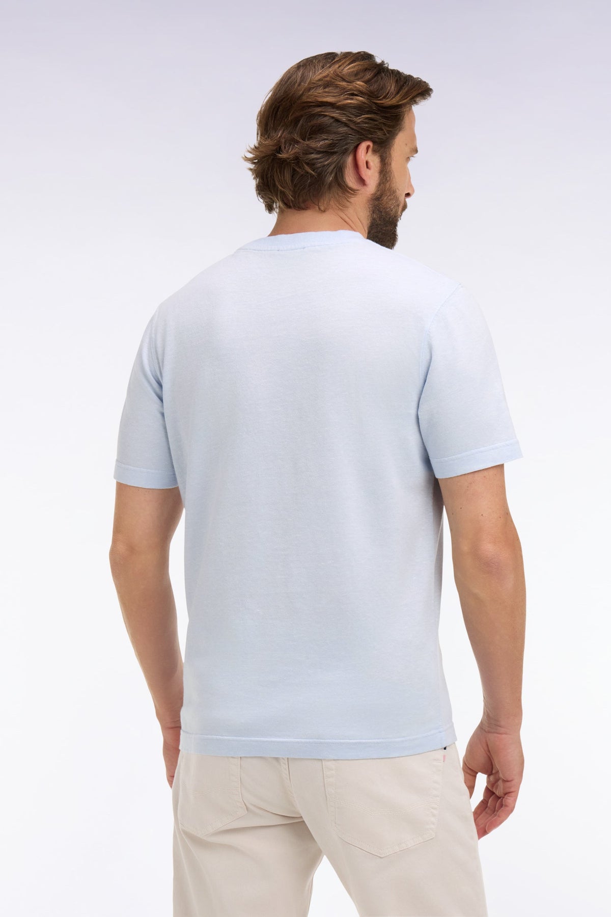 Eden Park Regular-Fit Textured Crew-Neck T-Shirt