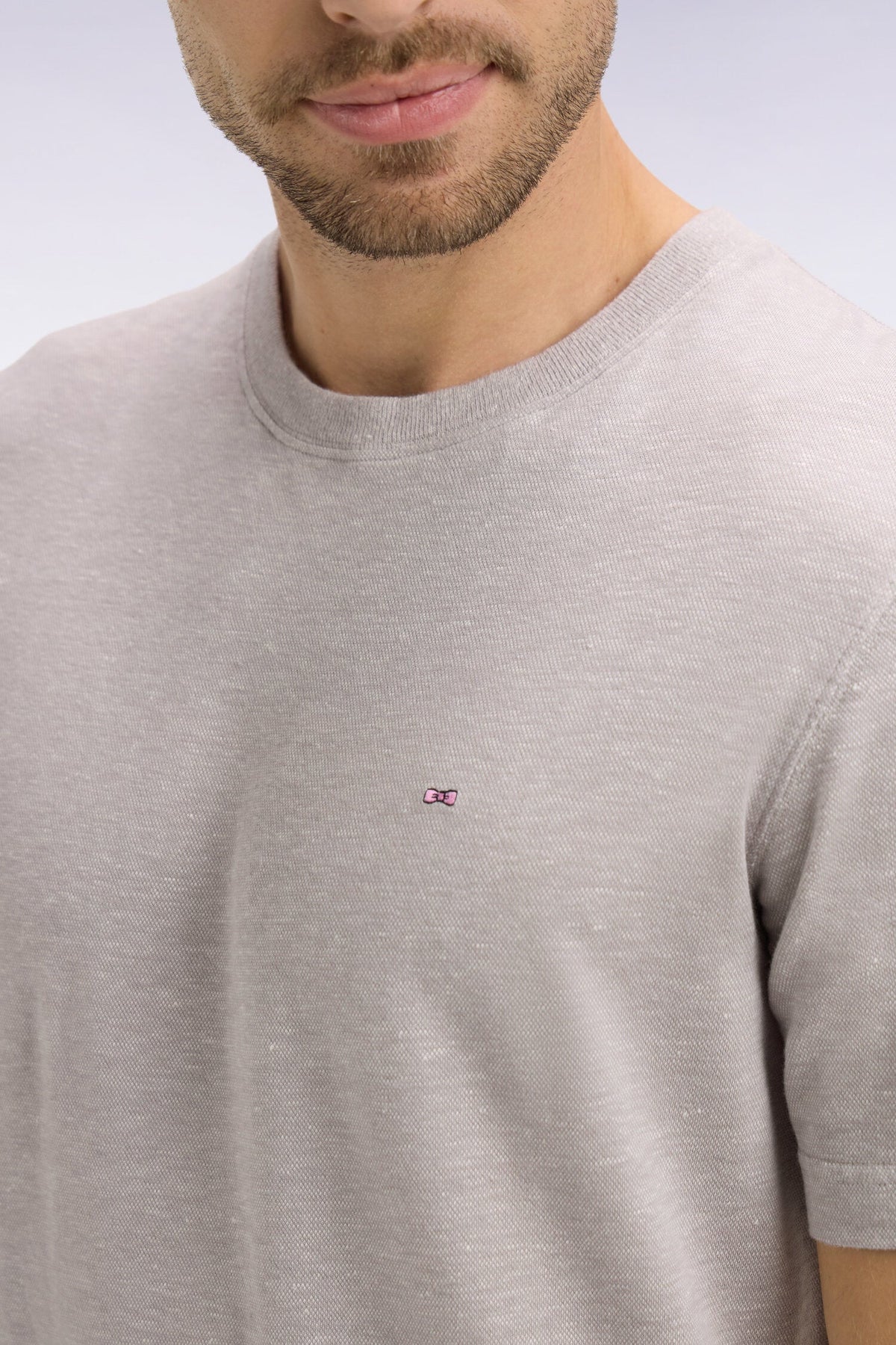 Eden Park Regular-Fit Textured Crew-Neck T-Shirt