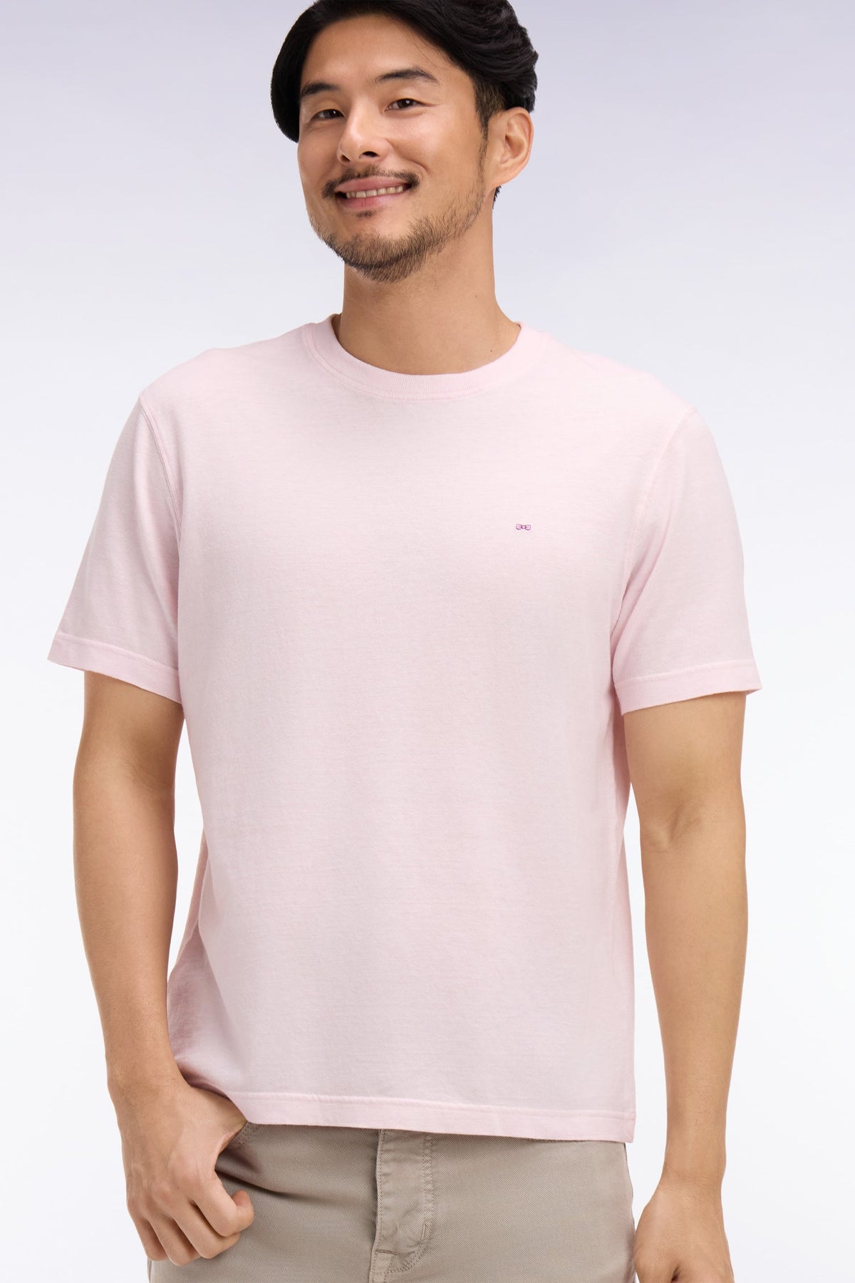 Eden Park Regular-Fit Textured Crew-Neck T-Shirt