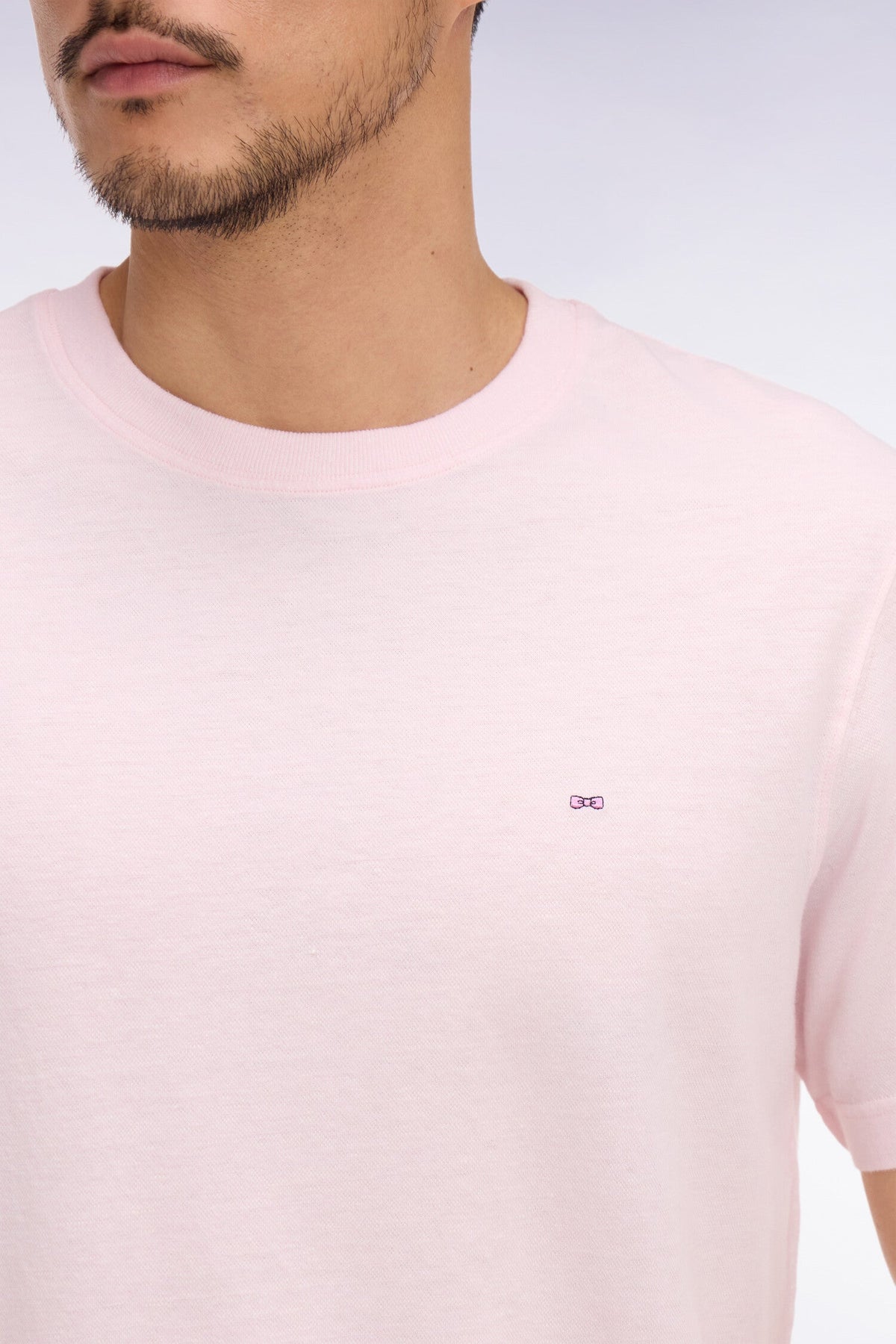 Eden Park Regular-Fit Textured Crew-Neck T-Shirt