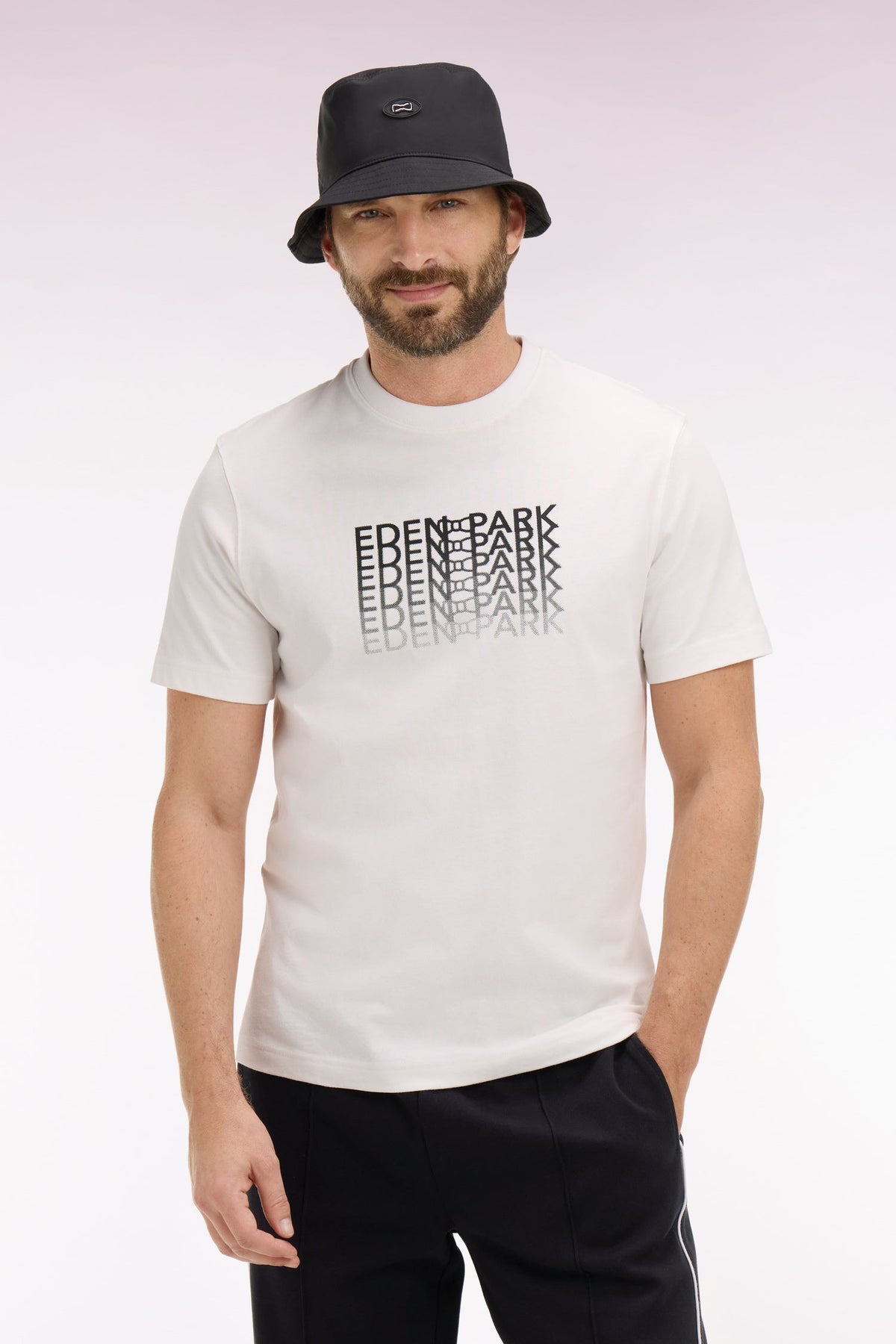 Eden Park Regular fit screen-printed short-sleeved T-shirt