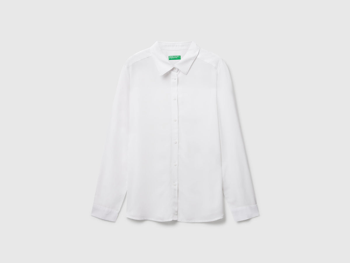 Benetton Regular fit shirt in viscose
