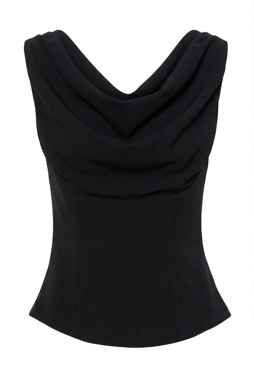 BSB Draped sleeveless blouse