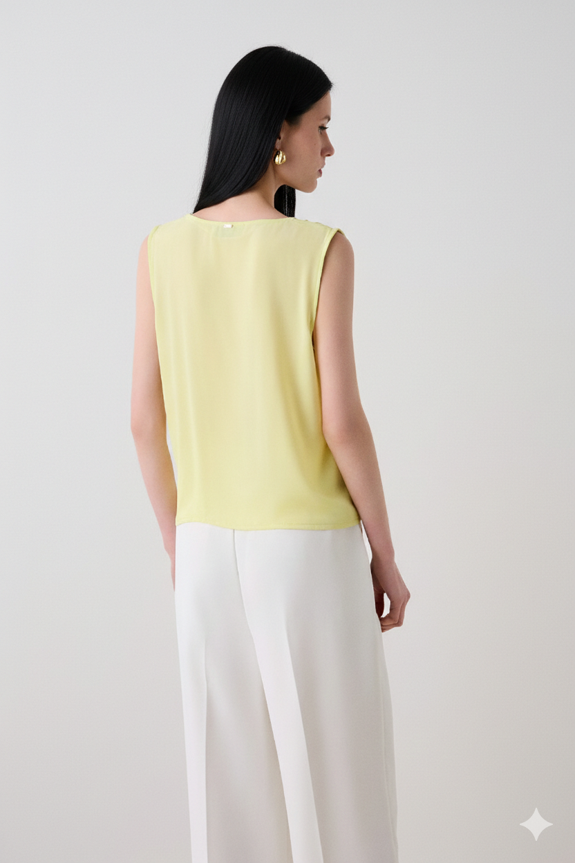 BSB Sleeveless wrap top