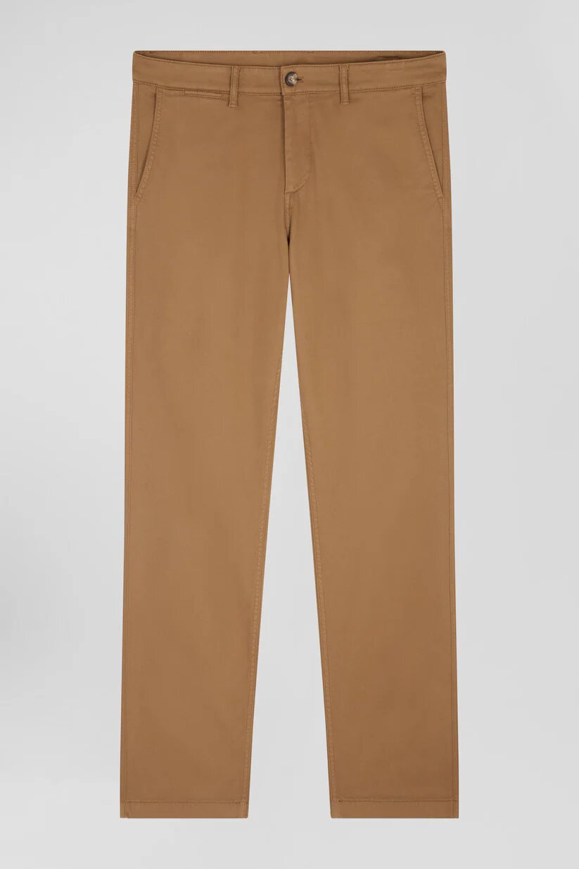 Eden Park Regular fit  stretch cotton and modal pique chino pants