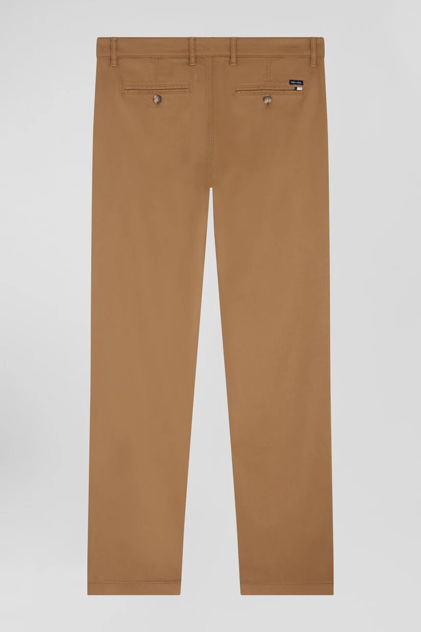 Eden Park Regular fit  stretch cotton and modal pique chino pants