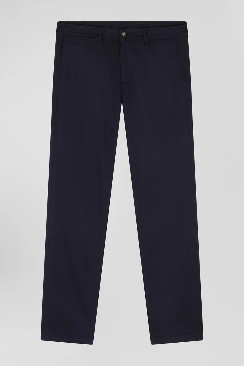 Eden Park Regular fit  stretch cotton and modal pique chino pants