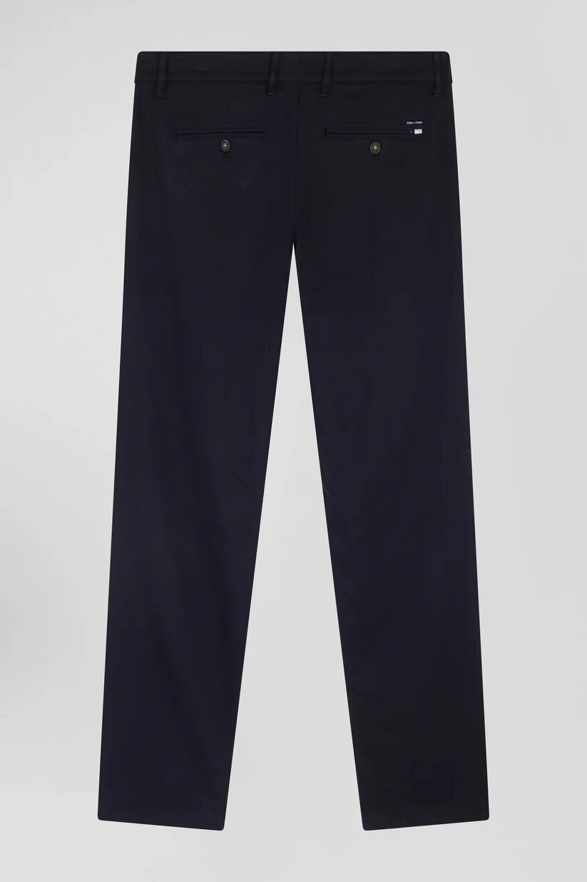 Eden Park Regular fit  stretch cotton and modal pique chino pants