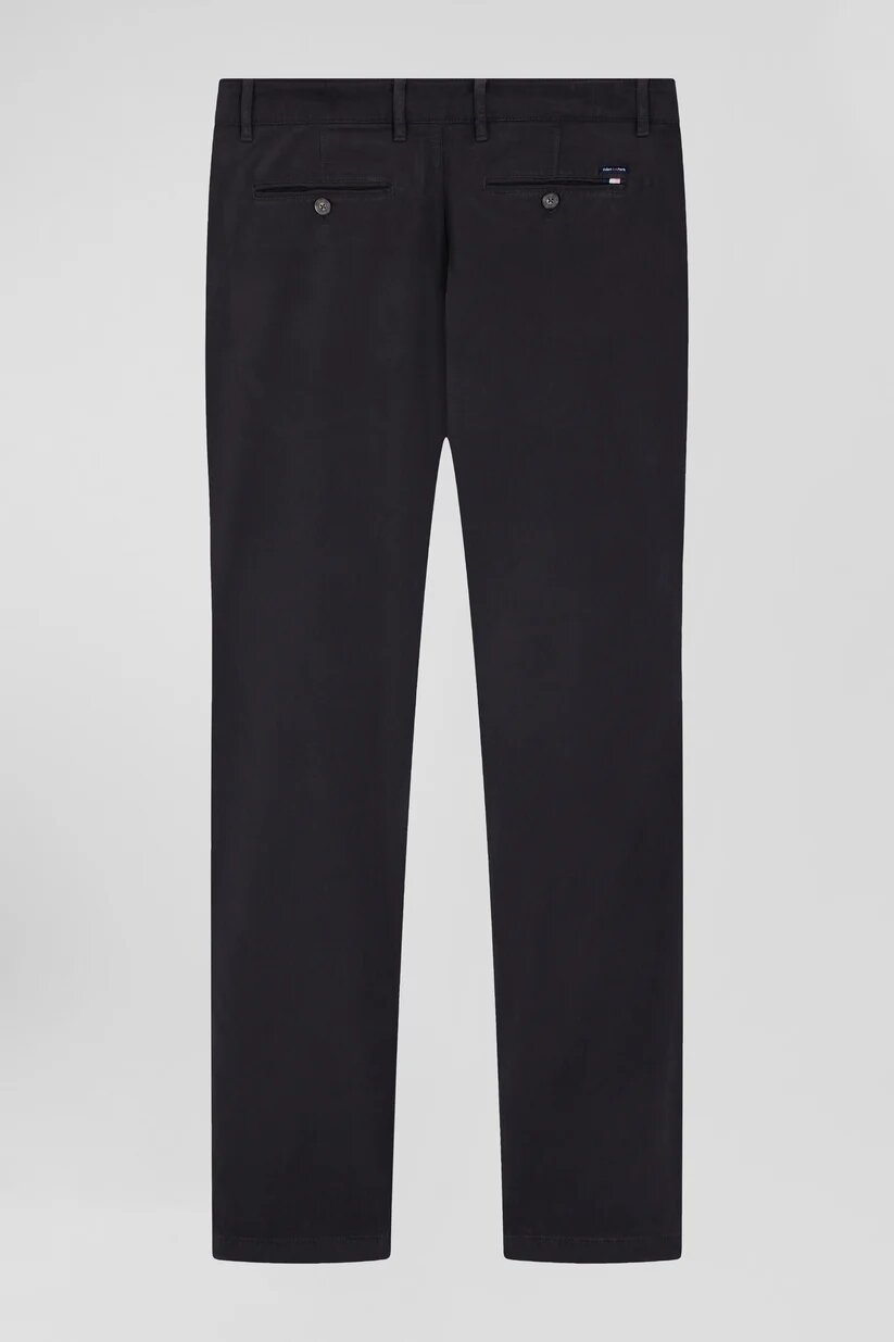 Eden Park Regular fit  stretch cotton and modal pique chino pants