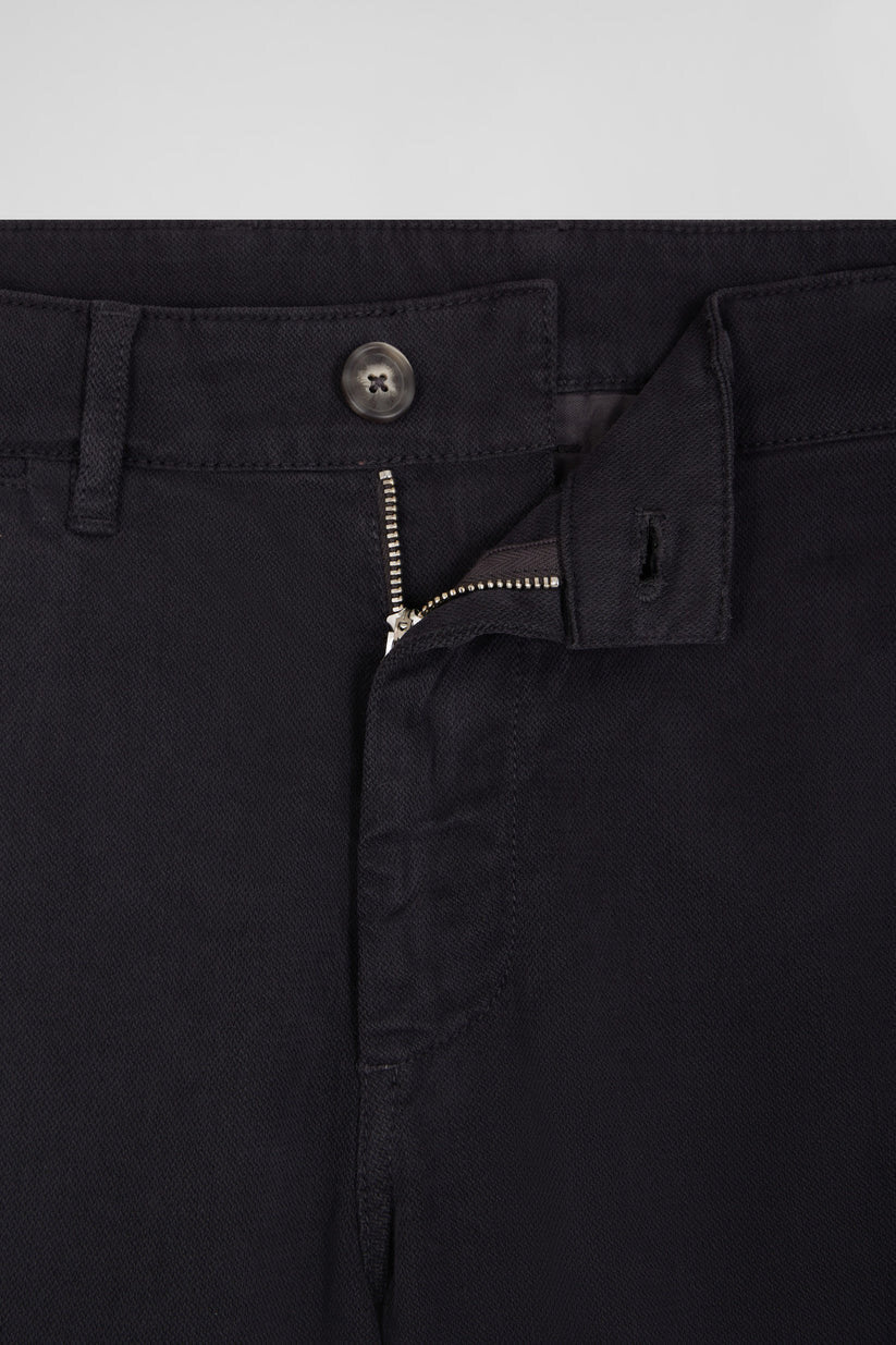 Eden Park Regular fit  stretch cotton and modal pique chino pants