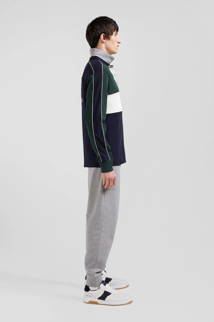 Eden Park Regular fit  cotton color block long sleeve jersey