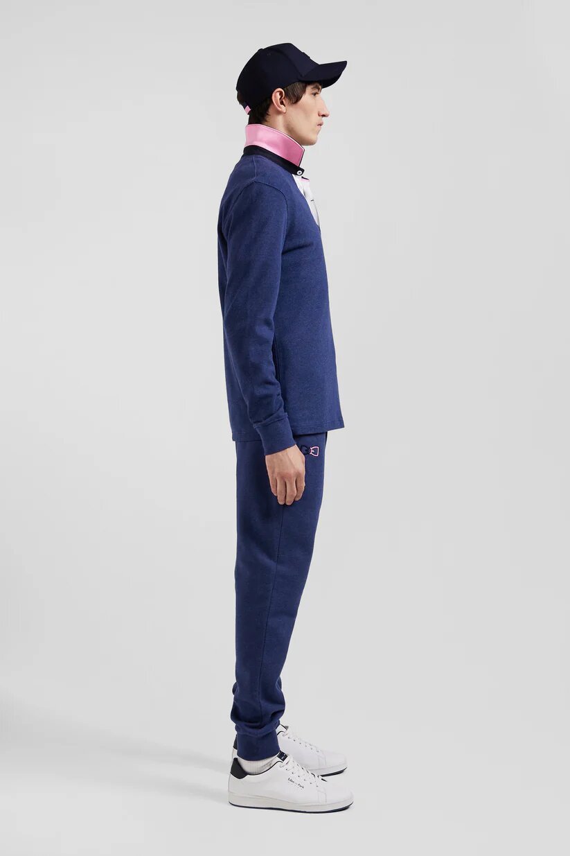 Eden Park Regular fit cotton long-sleeved jersey with bow tie details