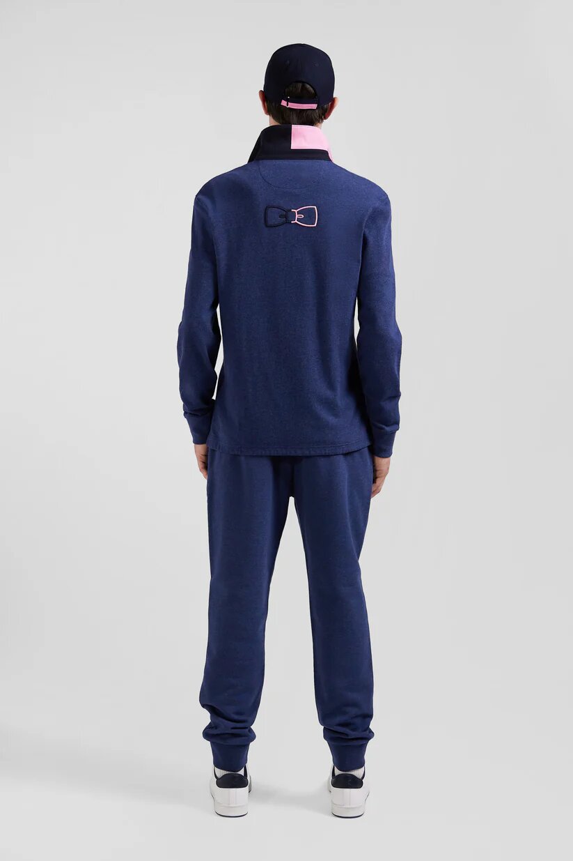 Eden Park Regular fit cotton long-sleeved jersey with bow tie details