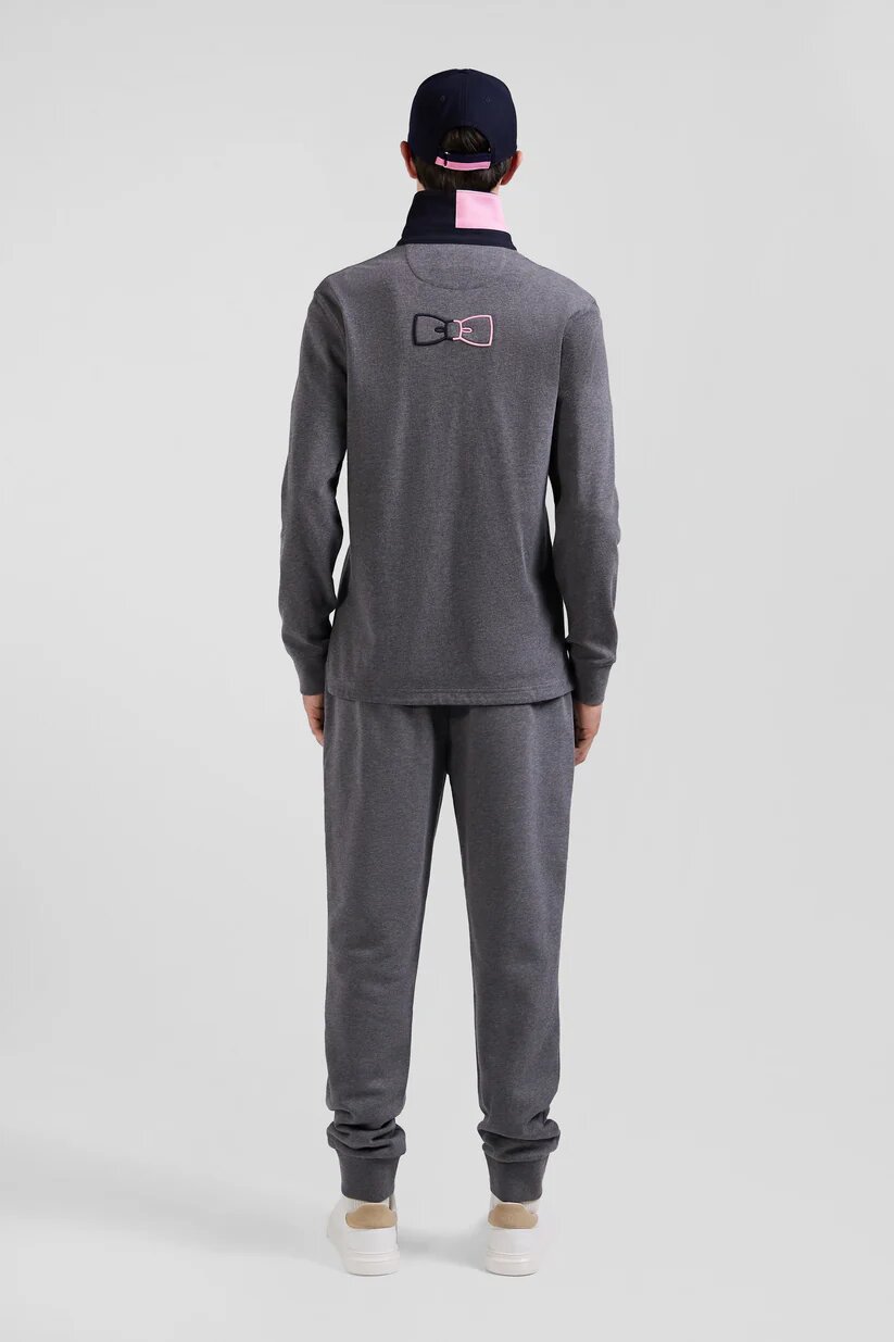 Eden Park Regular fit cotton long-sleeved jersey with bow tie details