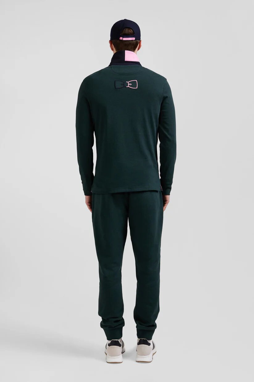 Eden Park Regular fit cotton long-sleeved jersey with bow tie details