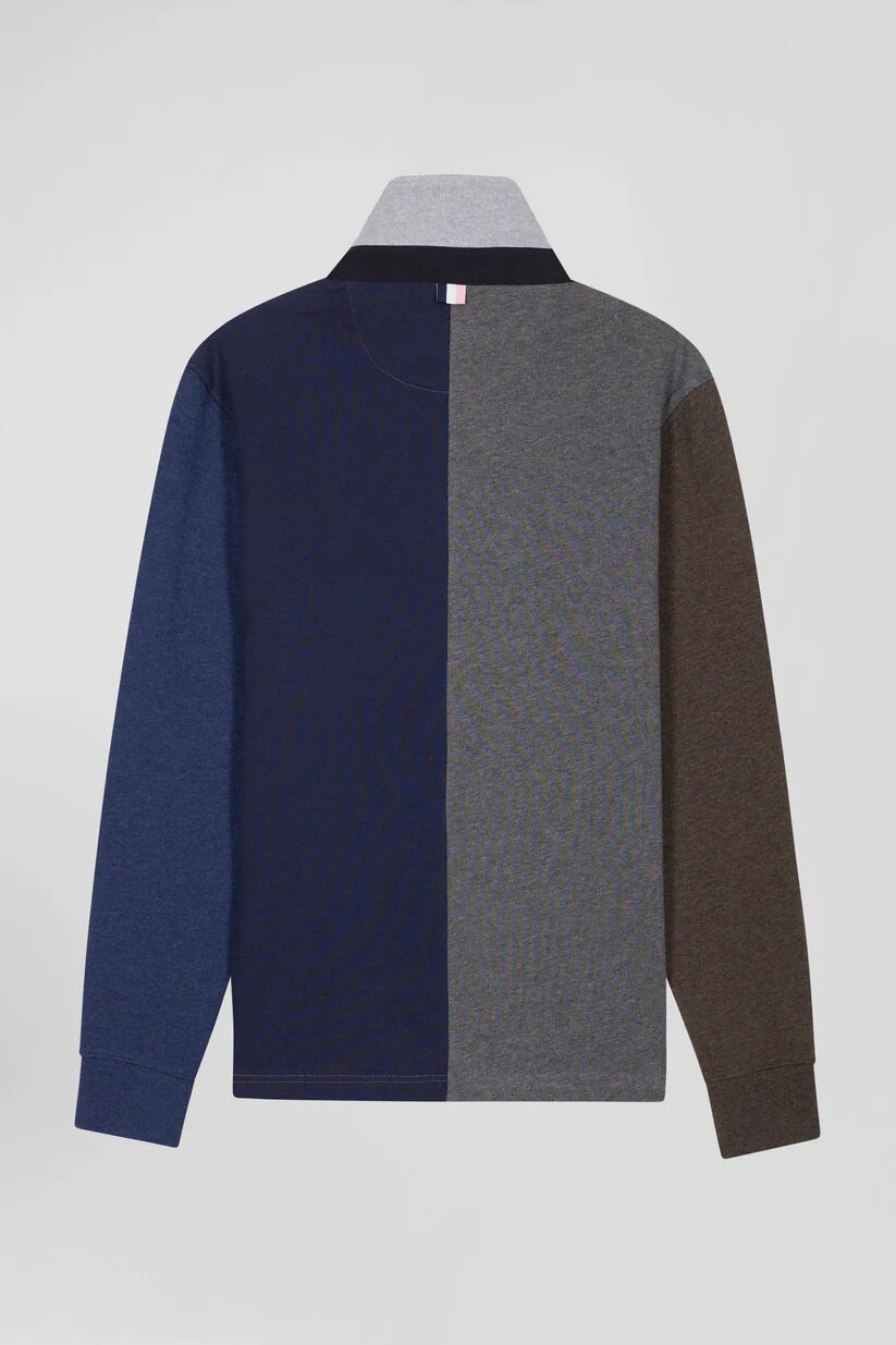 Eden Park Regular fit  cotton color block long sleeve jersey