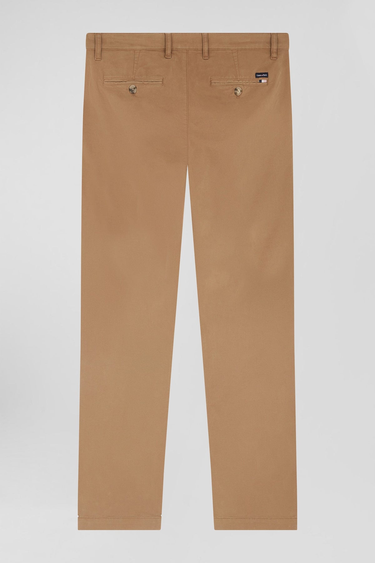 Eden Park Regular Fit Charcoal Stretch Cotton Gabardine Chino Pants