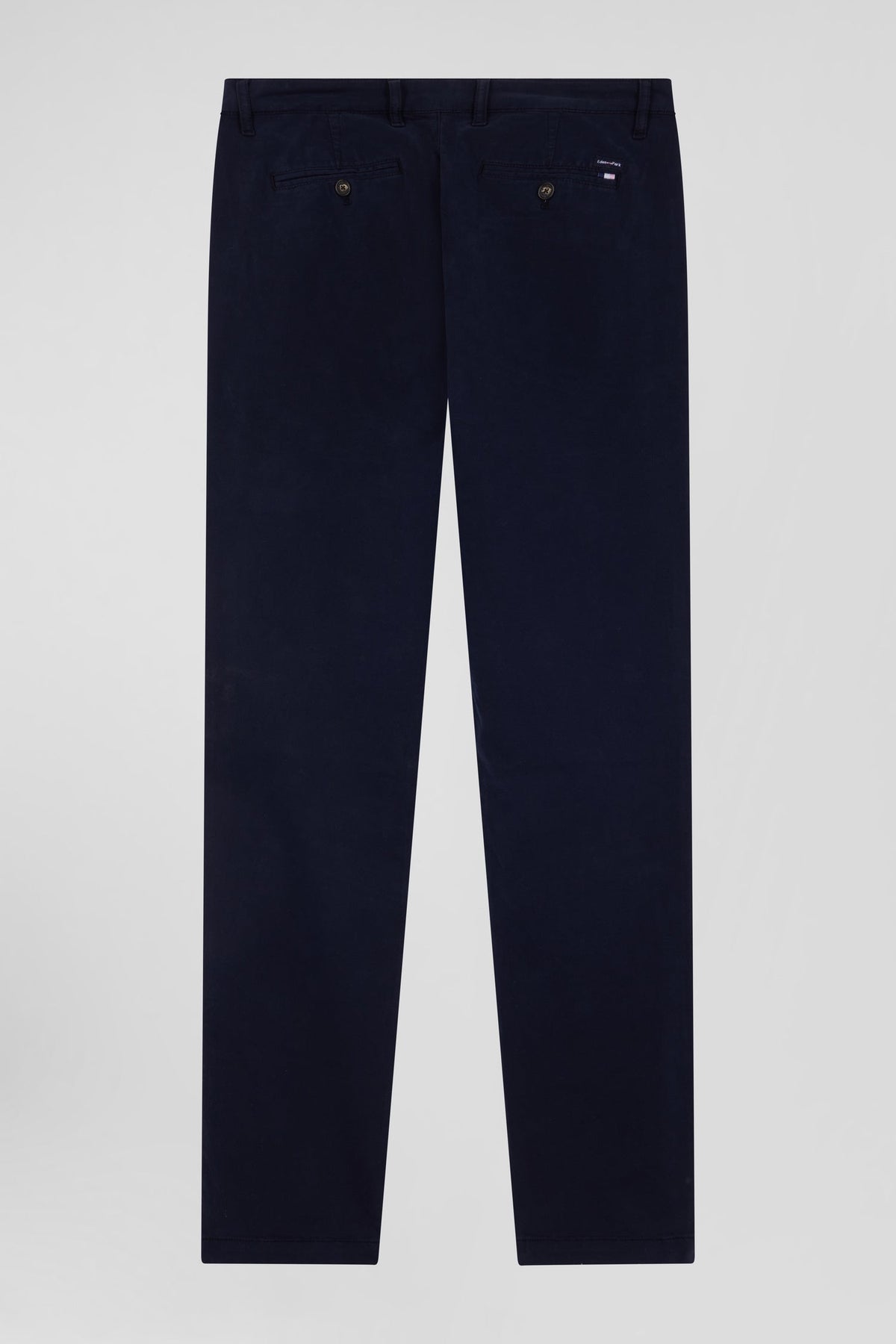Eden Park Regular Fit Charcoal Stretch Cotton Gabardine Chino Pants