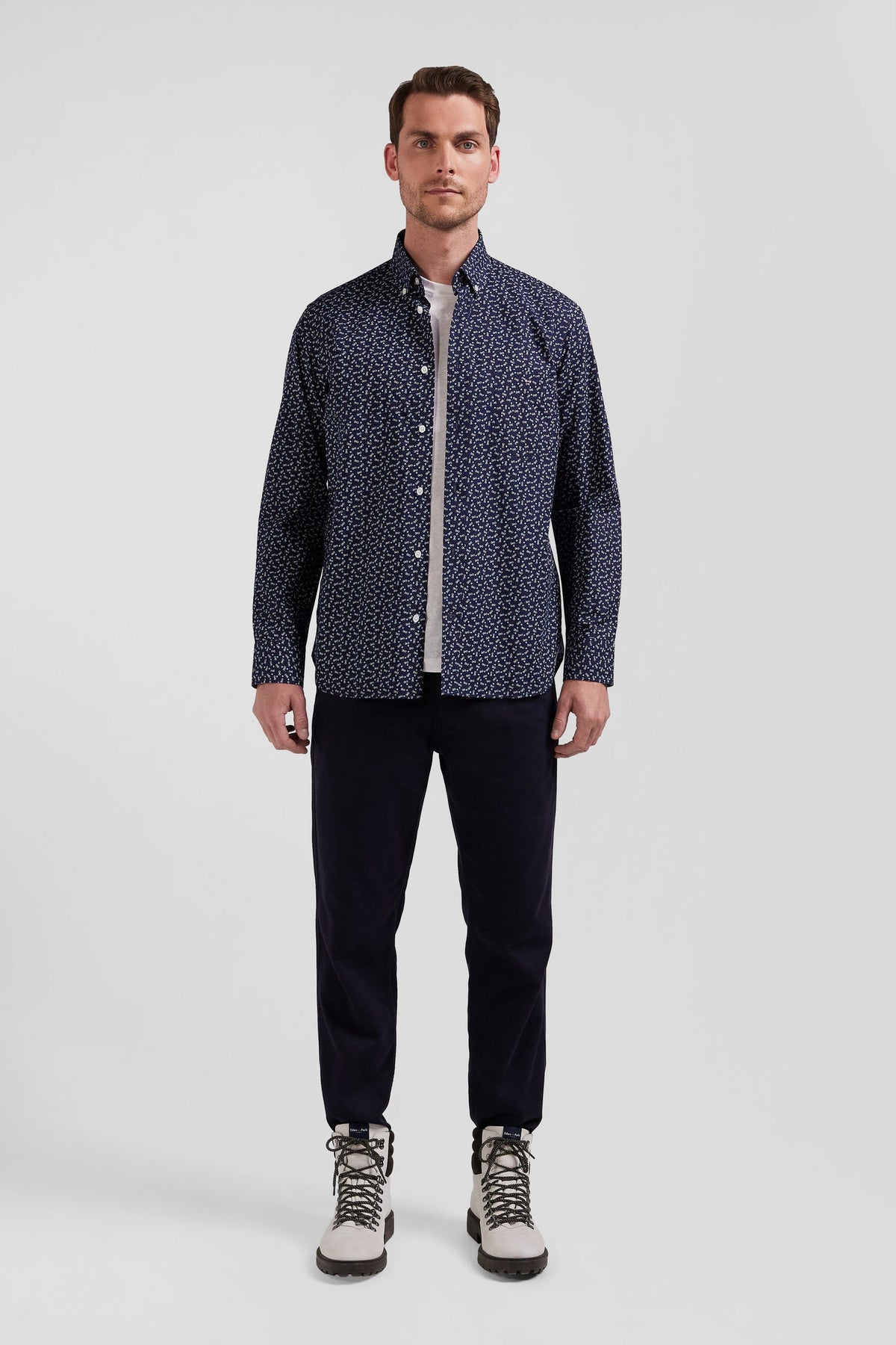 Eden Park Regular-Fit Printed Poplin Shirt