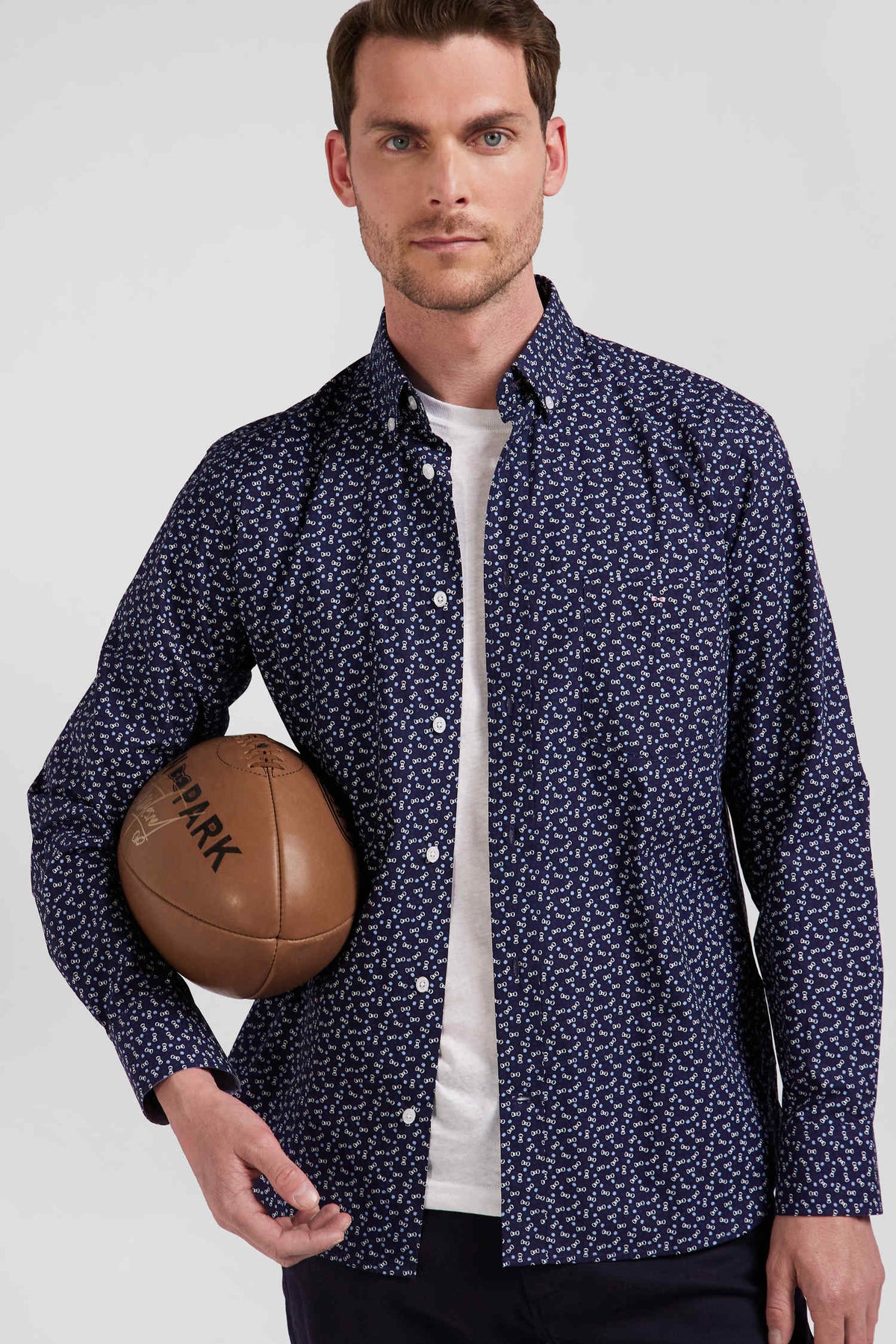 Eden Park Regular-Fit Printed Poplin Shirt