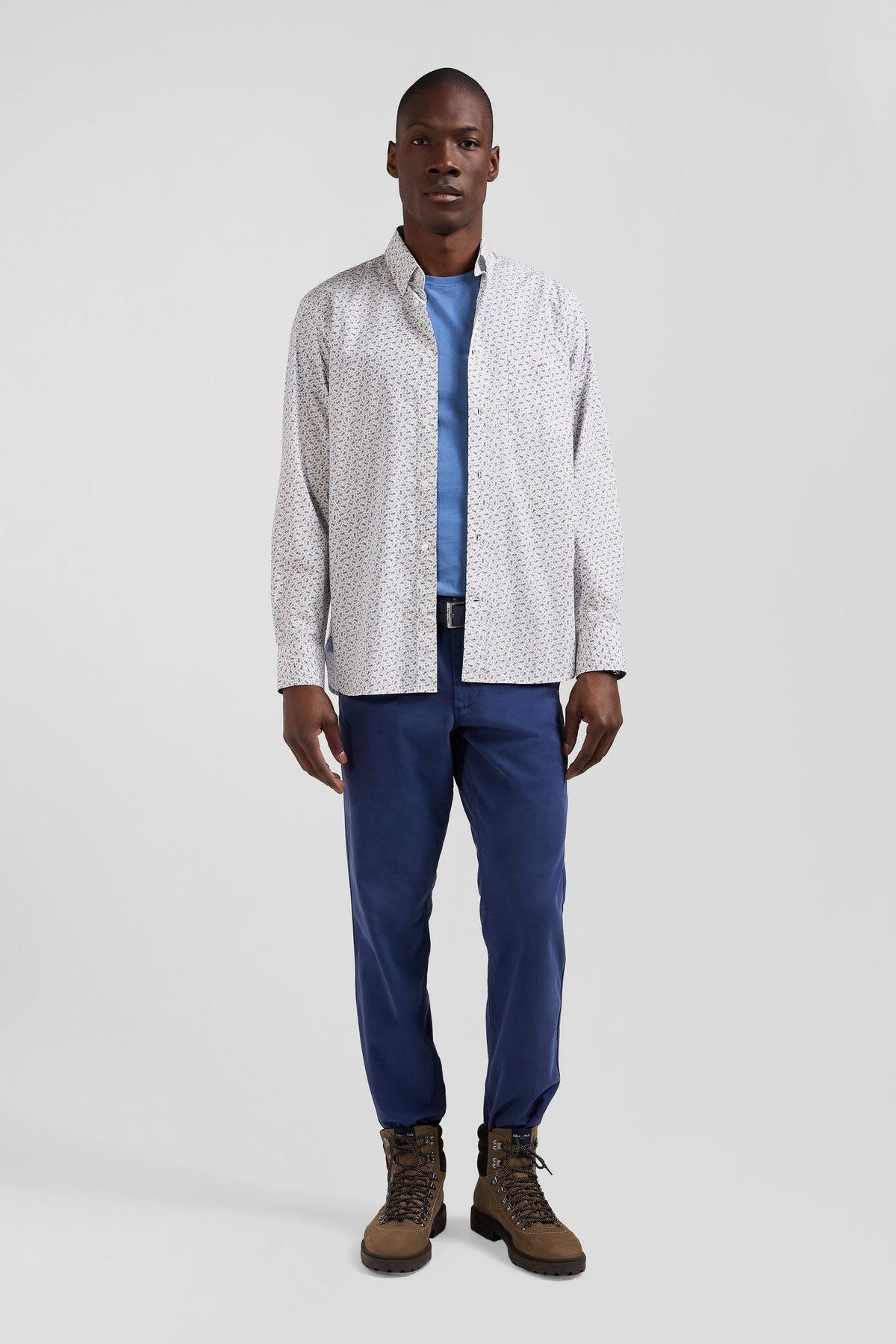 Eden Park Shirt With Microprint Bow Tie, Regular Fit